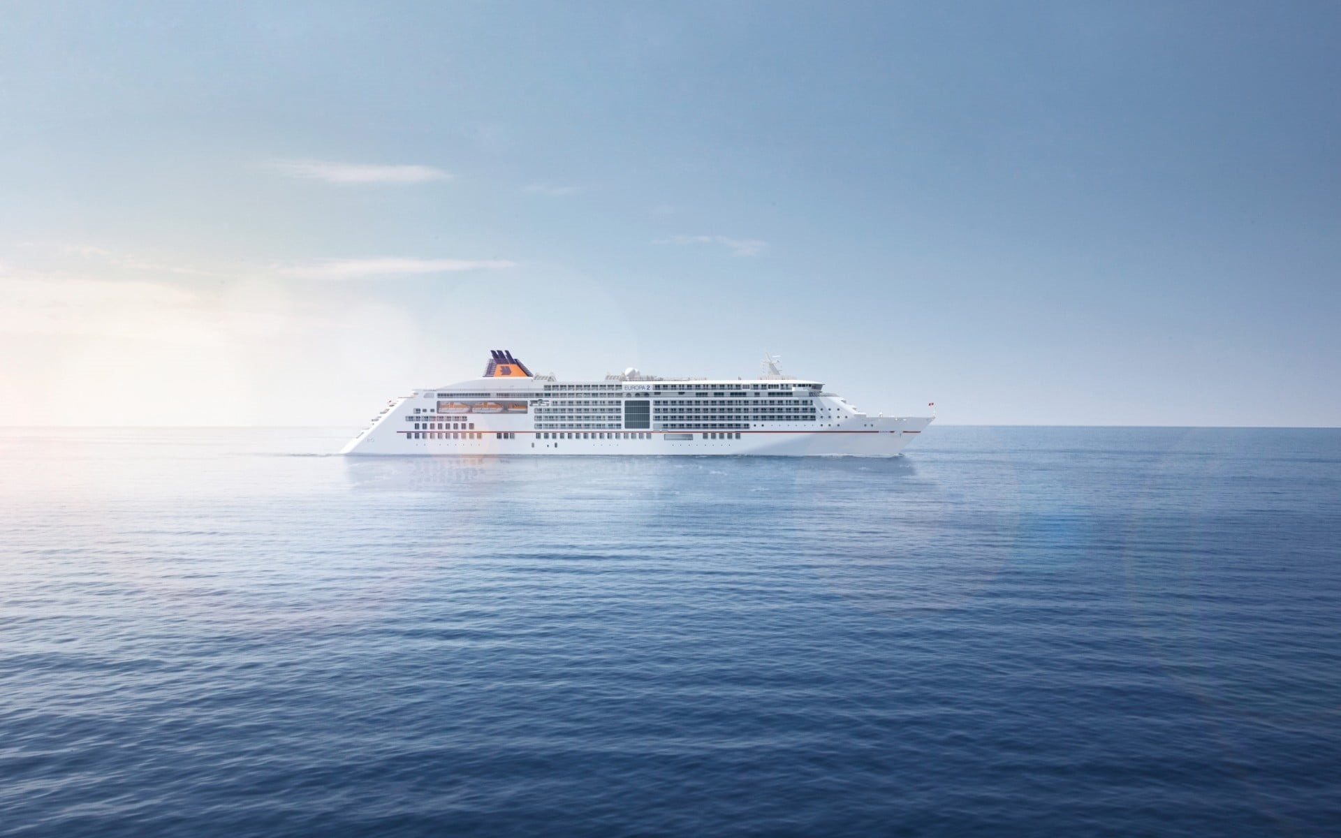 ship, cruise, water, nautical vessel, copy space, white, 1080P, nature, waterfront, mode of transportation, craft, sea, luxury, travel, sailing, cruiser, HD Wallpaper
