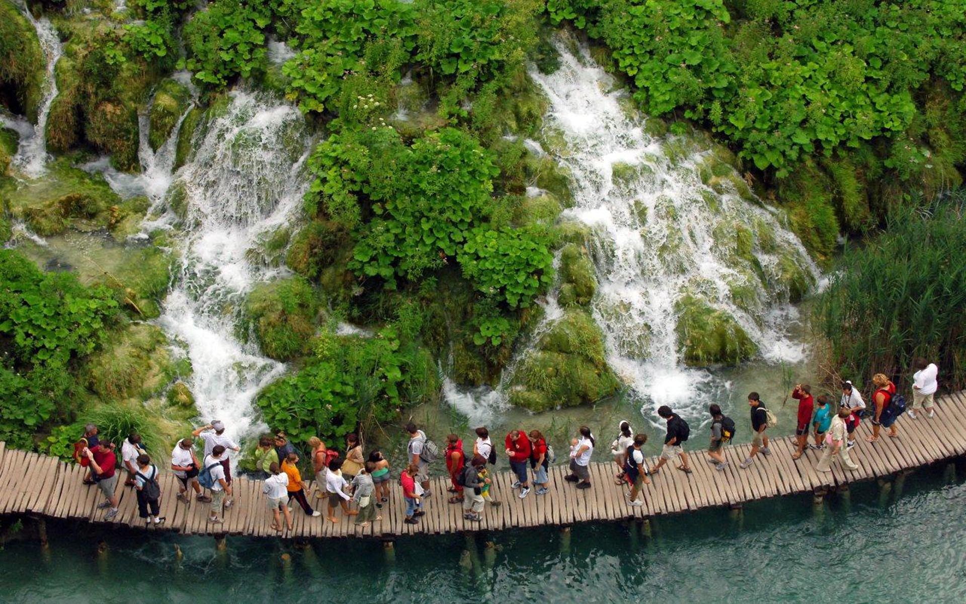 plitvice, croatia, lakes, falls, view, air, national, 1080P, desktop, hd, park, HD Wallpaper