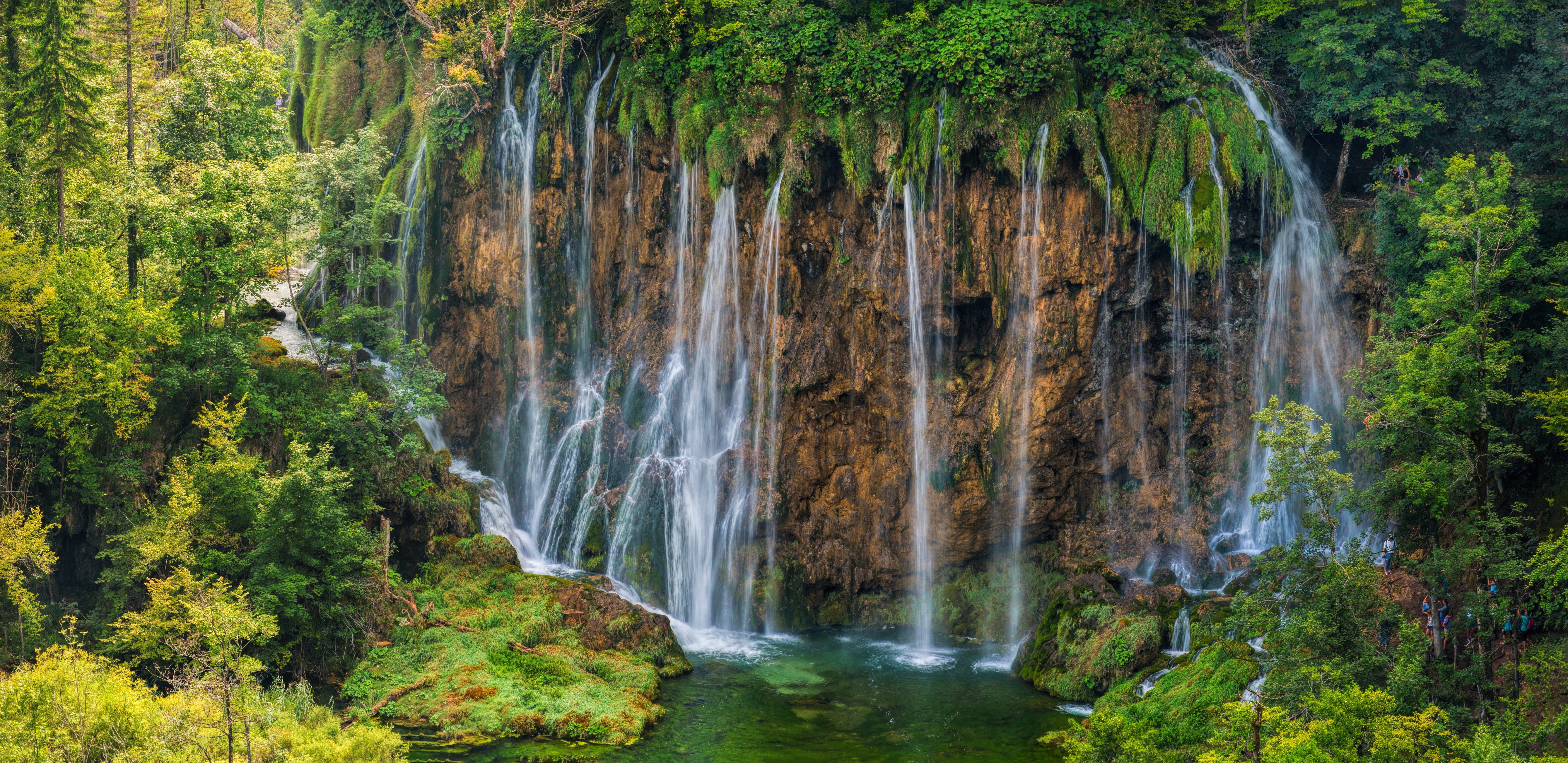 environment, Galovac Waterfall, Waterfall Of Glowacki, flowing water, motion, river, growth, Plitvice lakes, non-urban scene, falling water, power in nature, HD Wallpaper