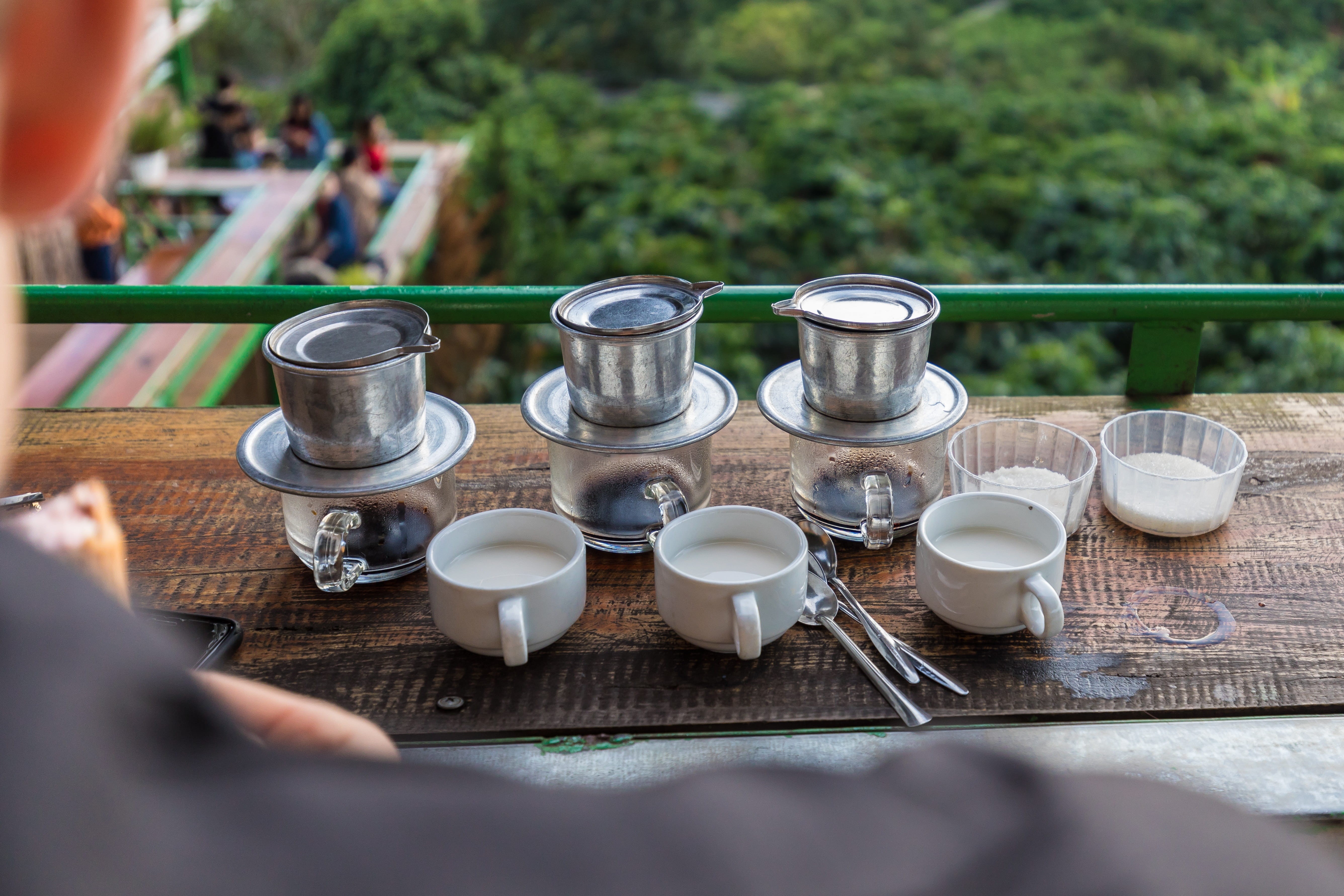 coffee beans, wood - material, day, drink, food, cup, vietnam, human hand, leisure activity, beverages, caffeine, coffee, crockery, table, human body part, HD Wallpaper