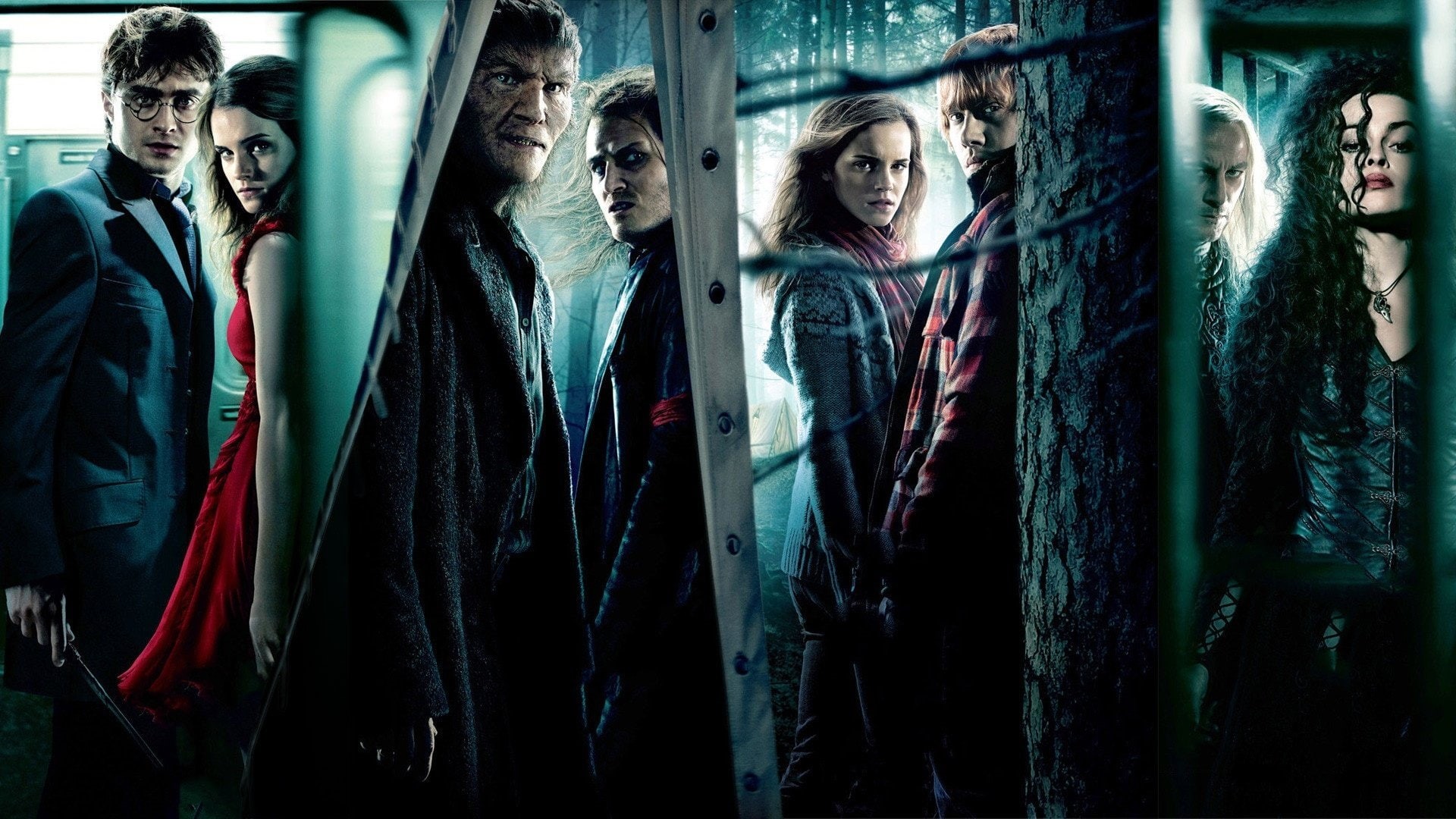 weasley, daniel, hermione, malfoy, bonham, eaters, harry, david, rupert, ron, leggio, strupyar, isaacs, watson, grint, potter, granger, jason, 1080P, helena, HD Wallpaper