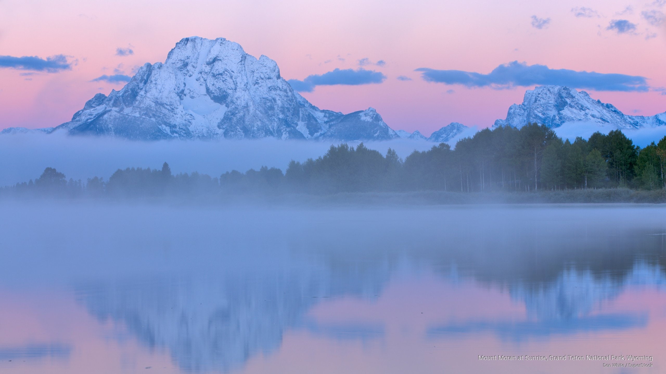 mount, Mountains, sunrise, moran, wyoming, grand, 2K, park, teton, national, HD Wallpaper