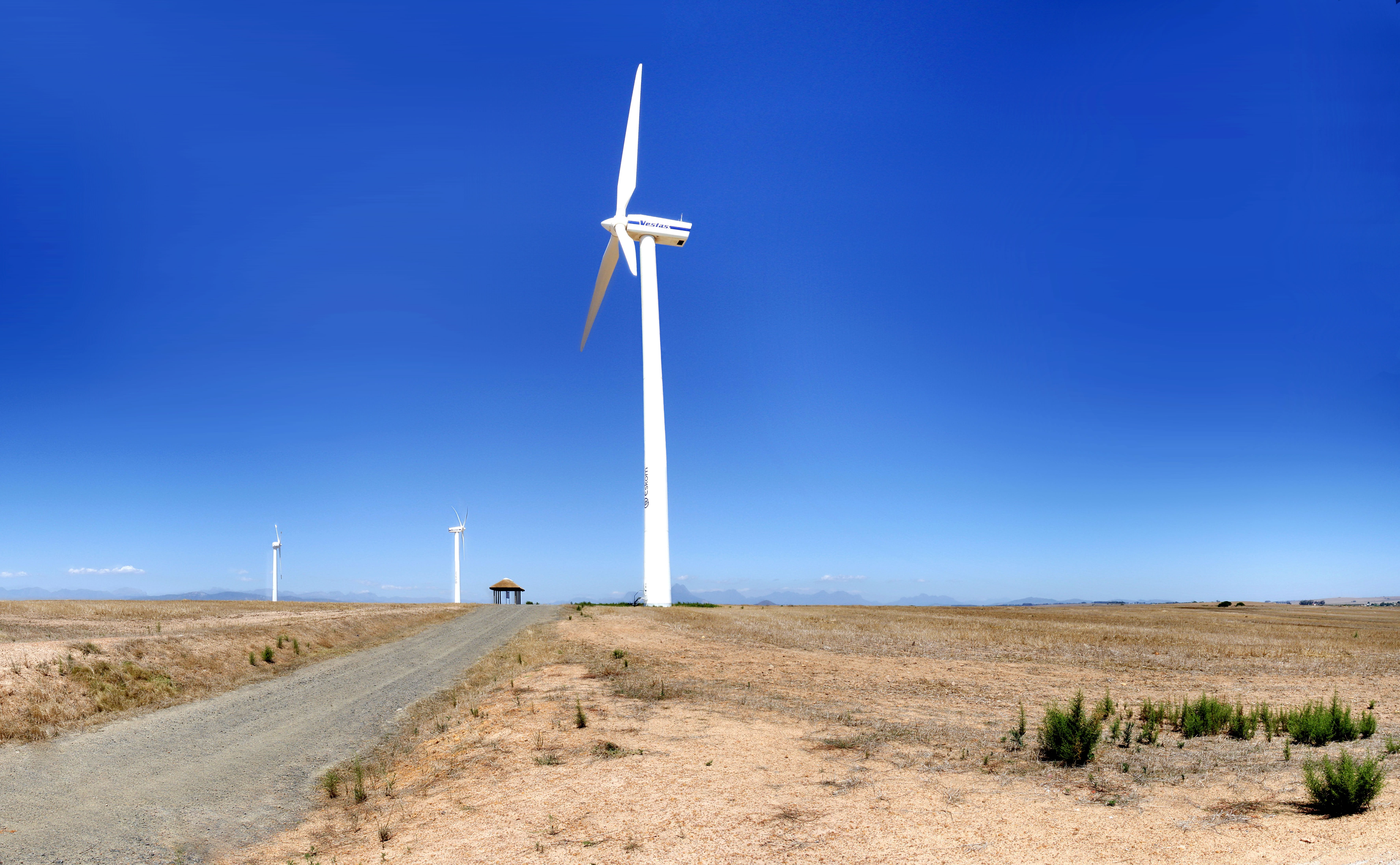 Demonstration, sky, industry, experimental, fuel and Power Generation, technology, panorama, Wind Energy, lon, pilot study, Eskom, 5K, Klipheuwel, electricity, HD Wallpaper