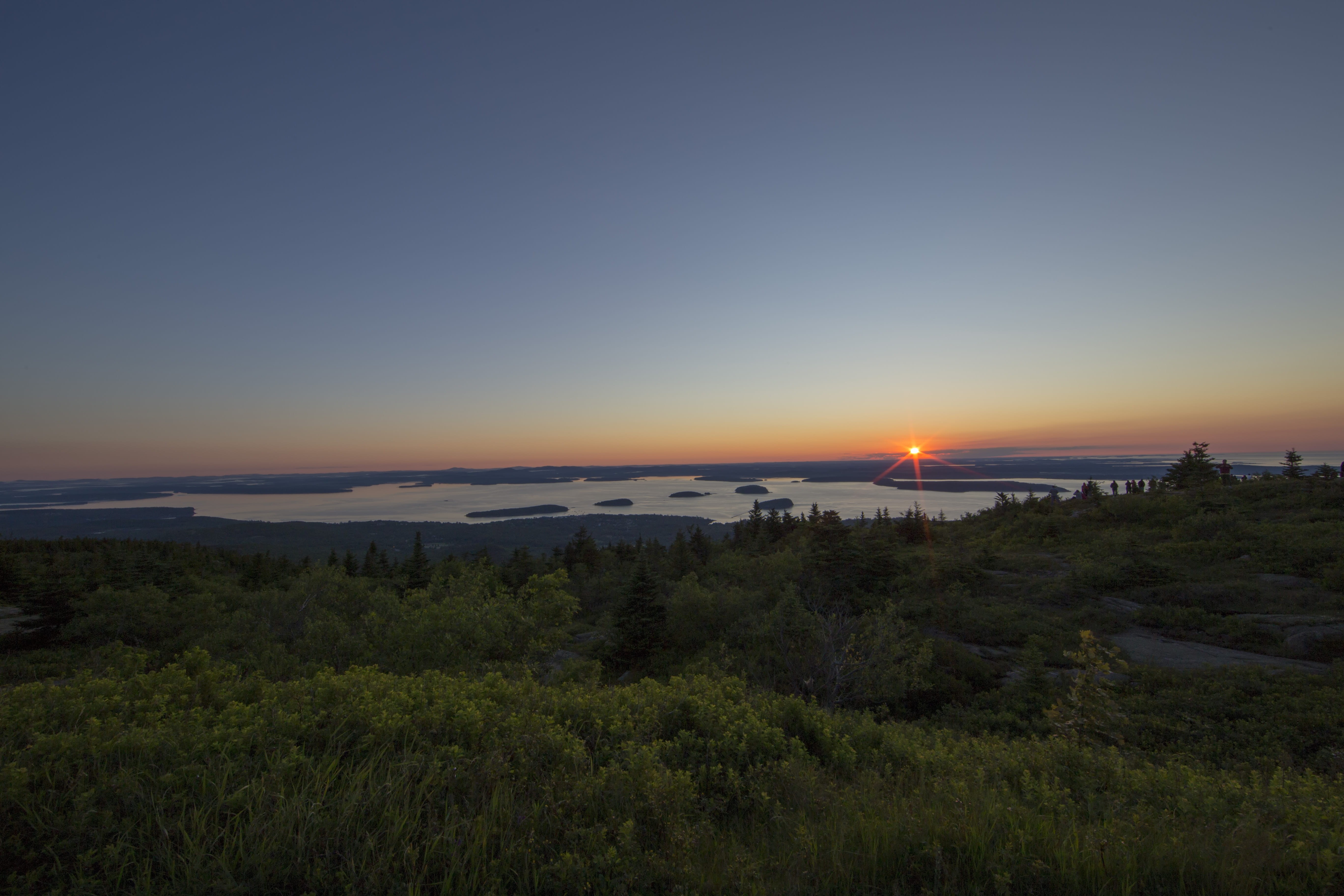 cadillac mountain, plant, acadia national park, 5K, outdoors, usnps, nature, scenics - nature, idyllic, tranquility, sunrise, no people, sunset, non-urban scene, HD Wallpaper