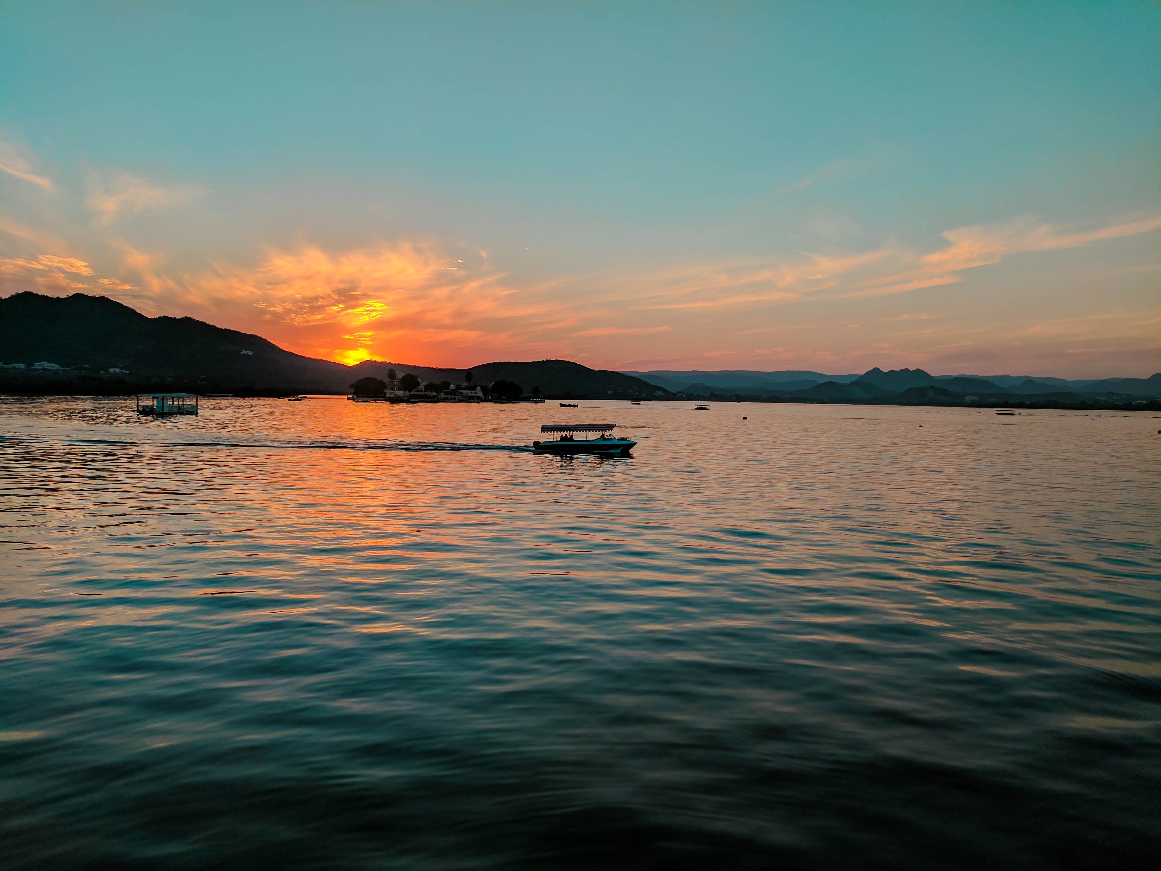 boat, waterfront, cloud - sky, 4K, sky, mode of transportation, idyllic, nature, outdoors, lake, transportation, tranquility, scenics - nature, sea, waterscape, HD Wallpaper