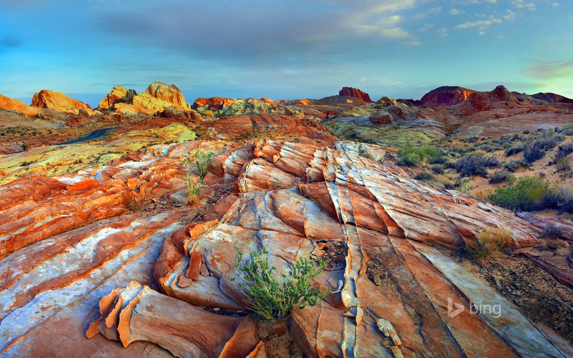 1080P, state, fire, rainbow, park, valley, vista, HD Wallpaper