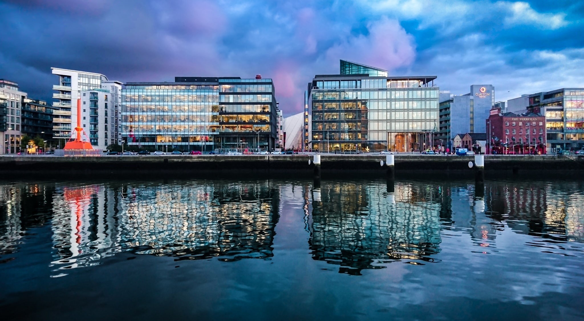Others, river, waterfront, water, no people, Ireland, building, transportation, sky, built structure, outdoors, Europe, office building exterior, day, architecture, HD Wallpaper