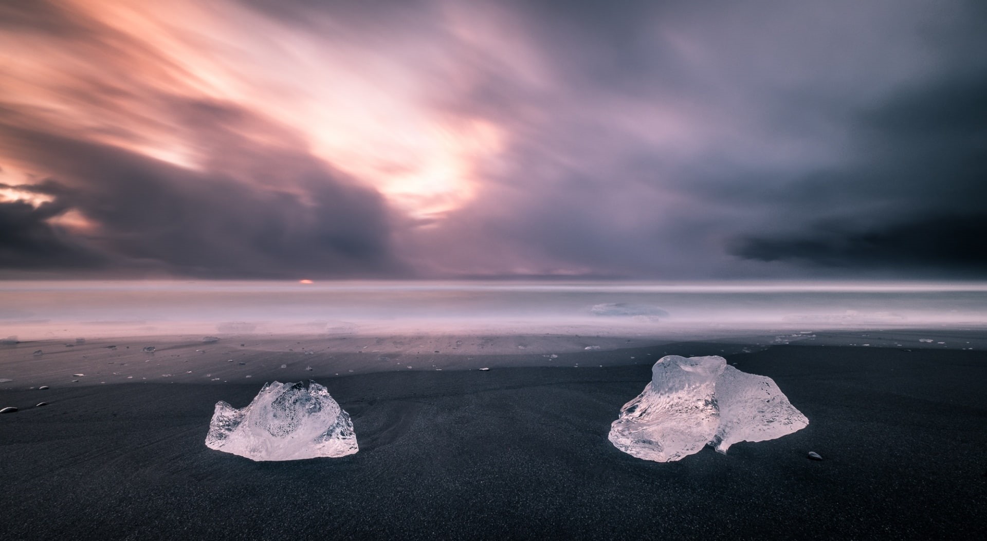 Sand, scenics - nature, Europe, iceberg - ice formation, outdoors, geotagged, dramatic sky, Glacier, Weather, beauty in nature, Nature, land, environment, HD Wallpaper