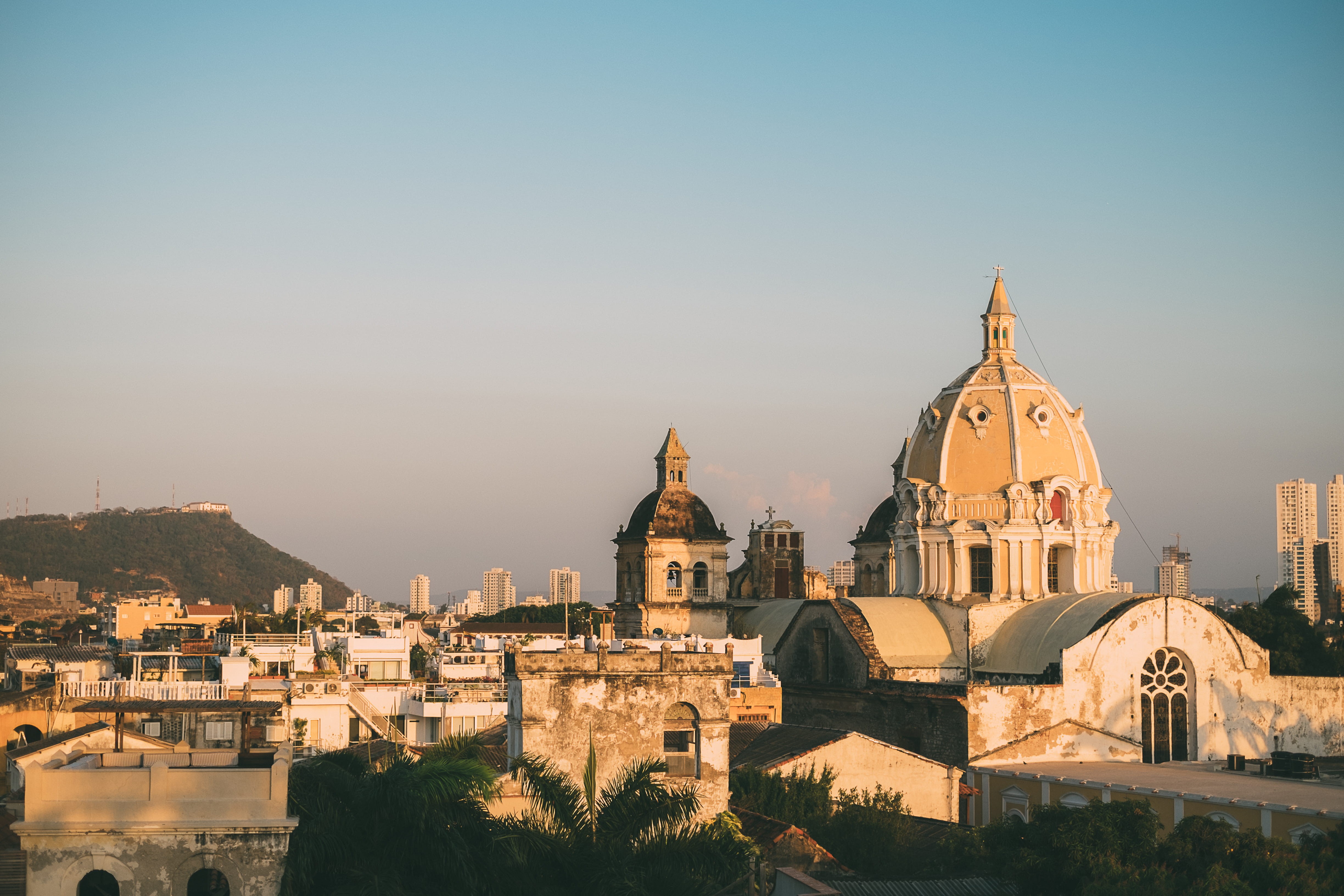 cityscape, cartagena, historic, 4K, outdoors, residential district, belief, building, travel destinations, townscape, dome, no people, copy space, built structure, HD Wallpaper
