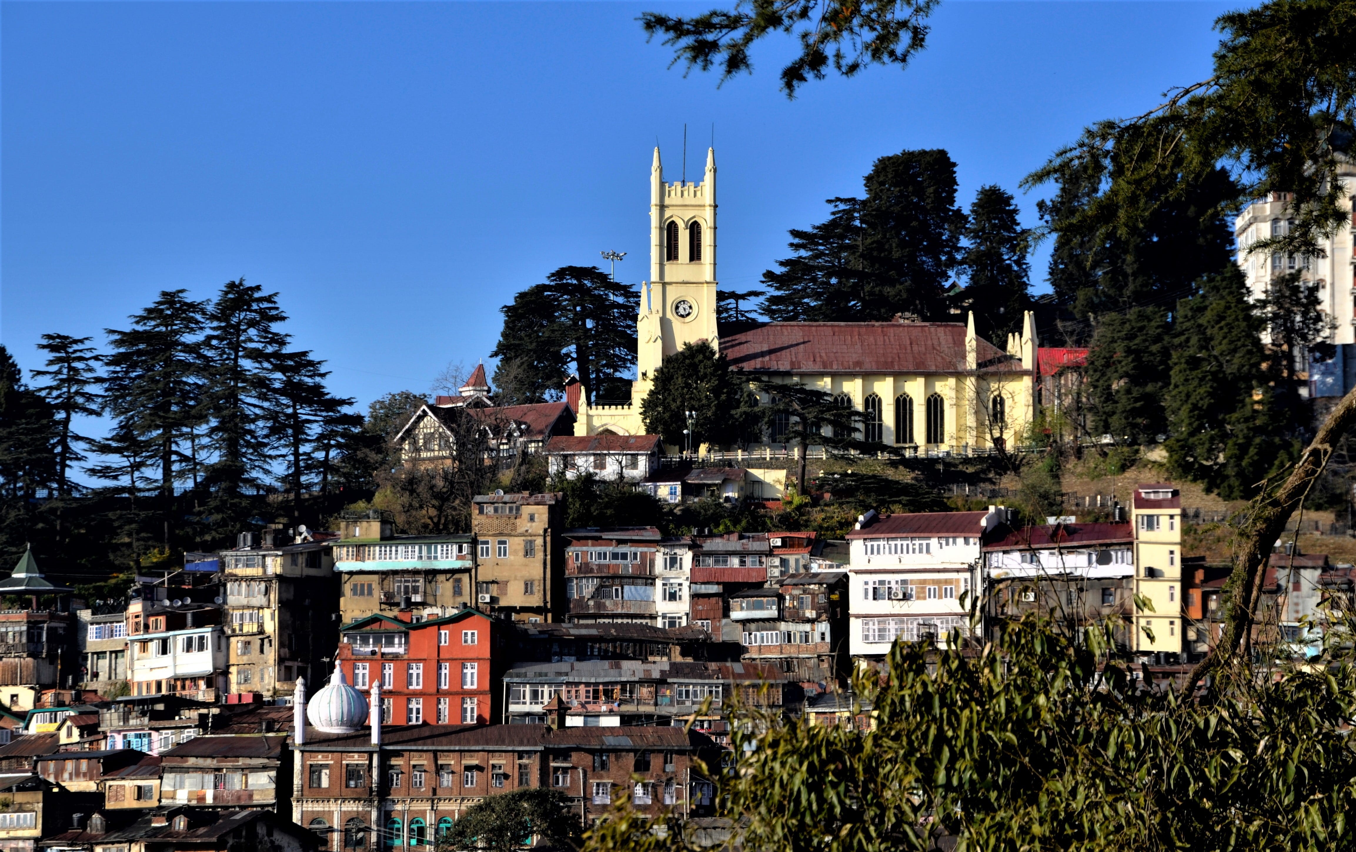 city, Christ, old, spire, sky, day, travel destinations, Church, building exterior, outdoors, residential district, Religion, belief, spirituality, architecture, HD Wallpaper