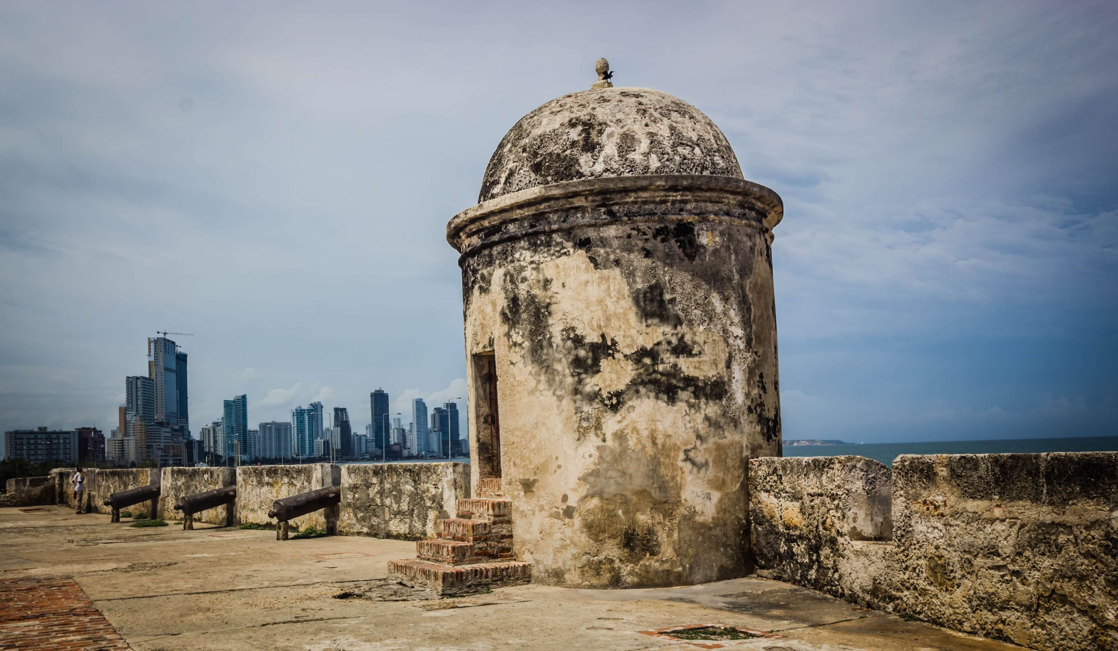 office building exterior, nature, wall, travel, tower, built structure, city, skyscraper, no people, cartagena, tourism, architecture, tall - high, travel destinations, HD Wallpaper