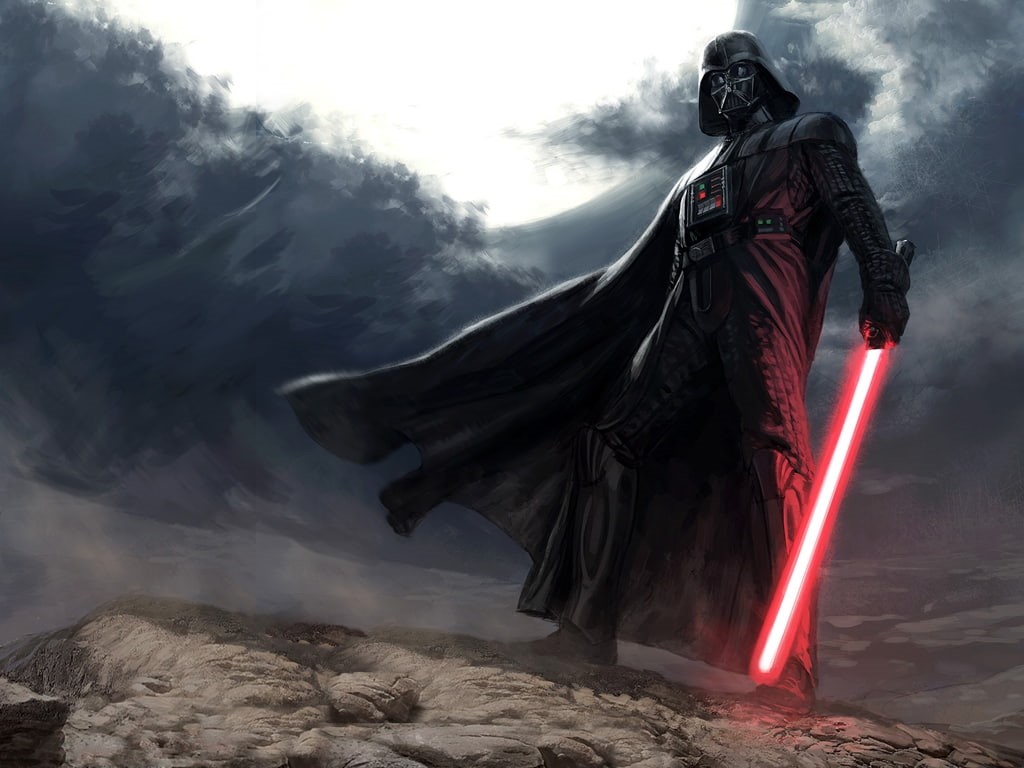 wars, darth, hd, Darth Vader, vader, x, stars, art, Star Wars, space, 480P, star, HD Wallpaper