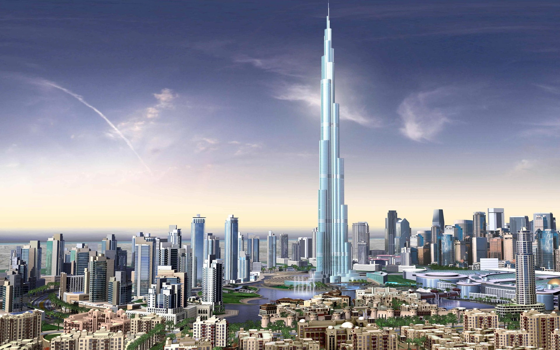 dubai, skyscrapers, 1080P, uae, burj, HD Wallpaper