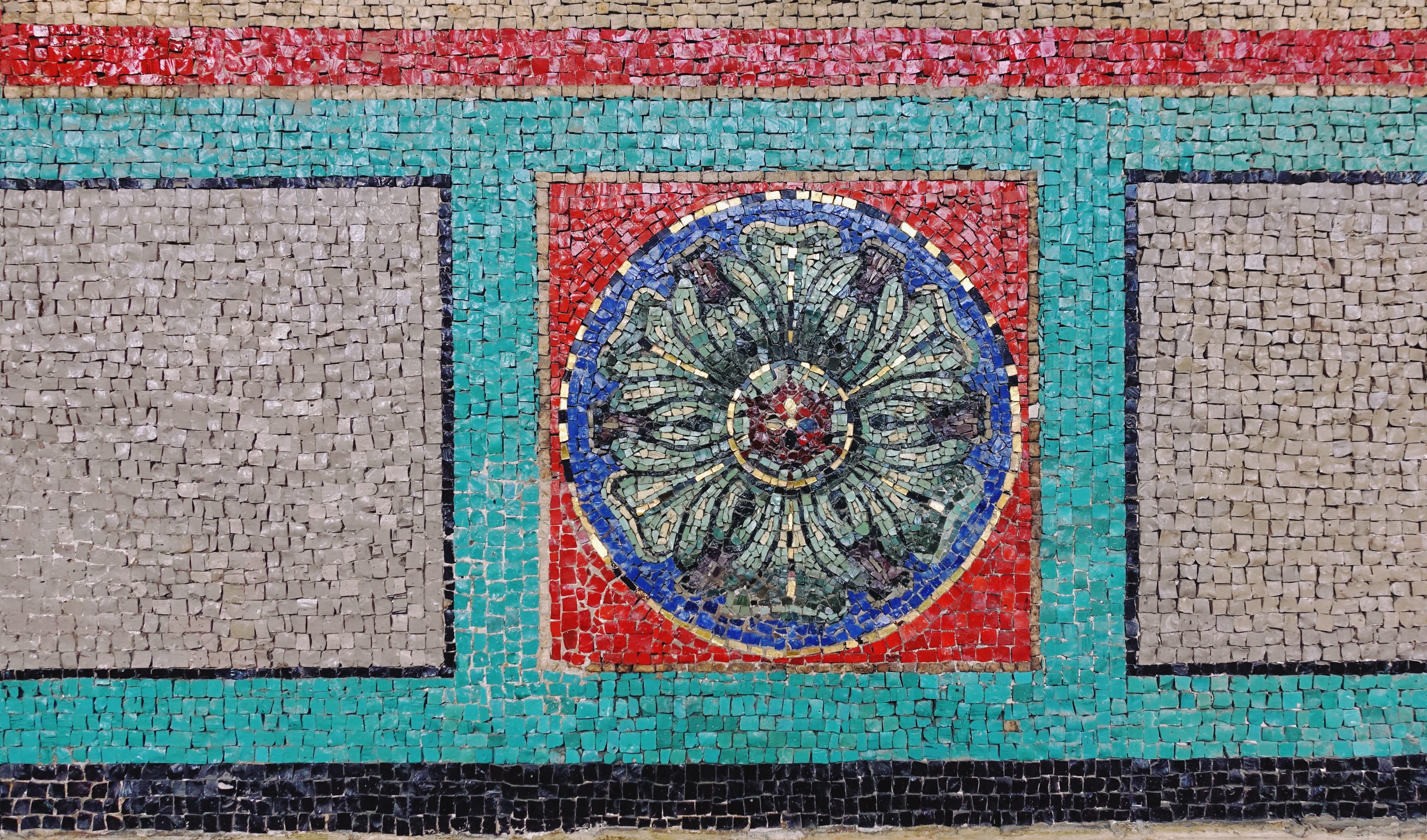 full frame, creativity, italy, design, cushion, built structure, blue, mosaic, applique, 5K, mural, representation, tile, brick wall, musical instrument, HD Wallpaper