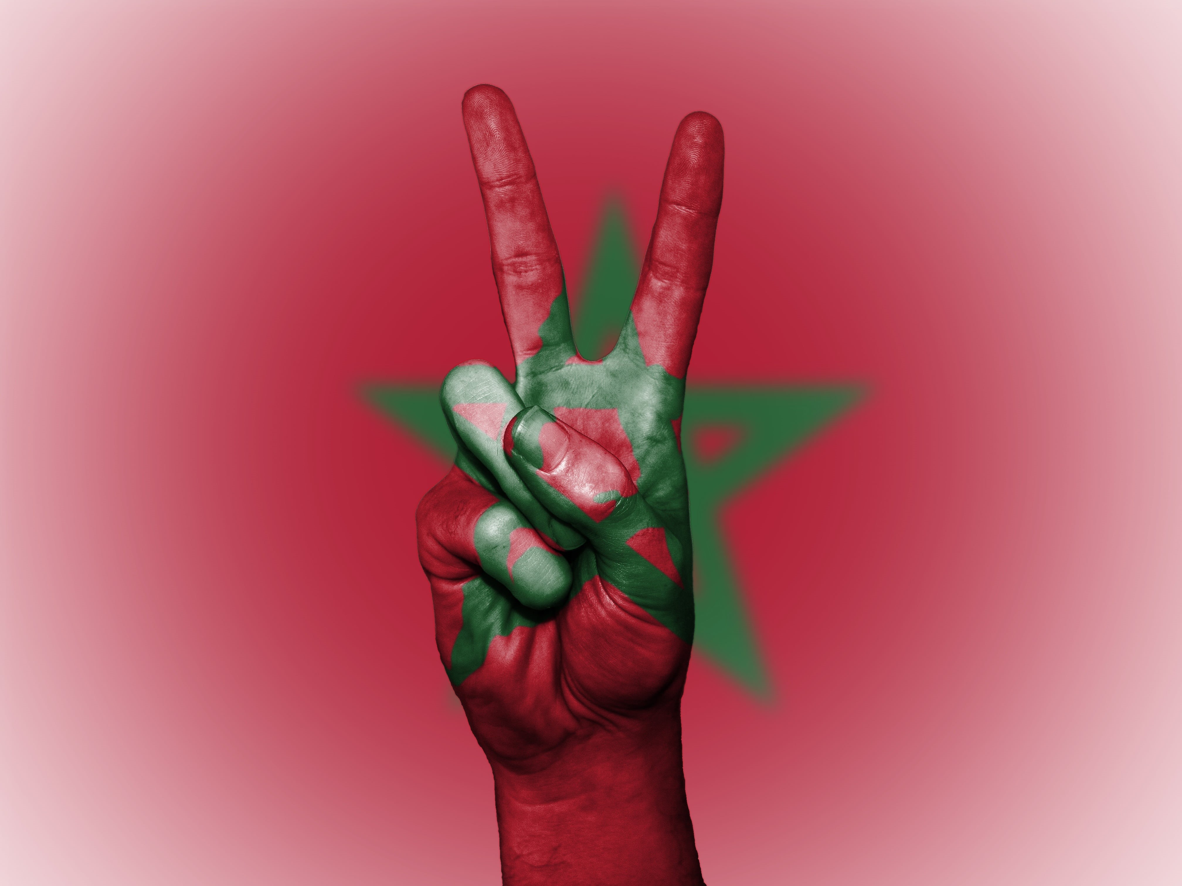 hand, nation, red background, lifestyles, banner, red, 4K, celebration, the human body, pink background, morocco, human finger, creativity, background, HD Wallpaper