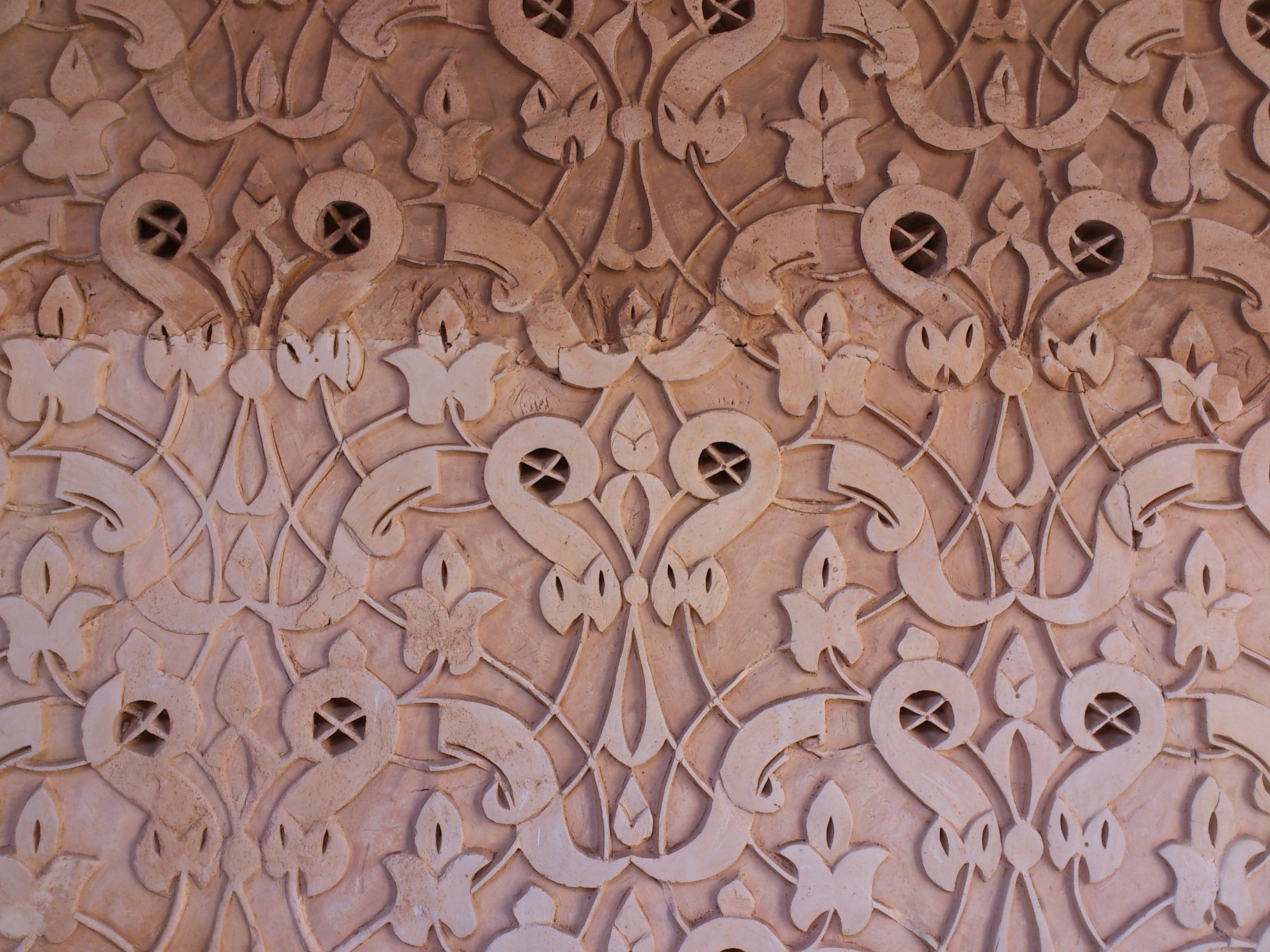 art and craft, the past, backgrounds, floral, vintage, brown, floral pattern, representation, ornate, ceiling, antique, wall - building feature, ornament, HD Wallpaper