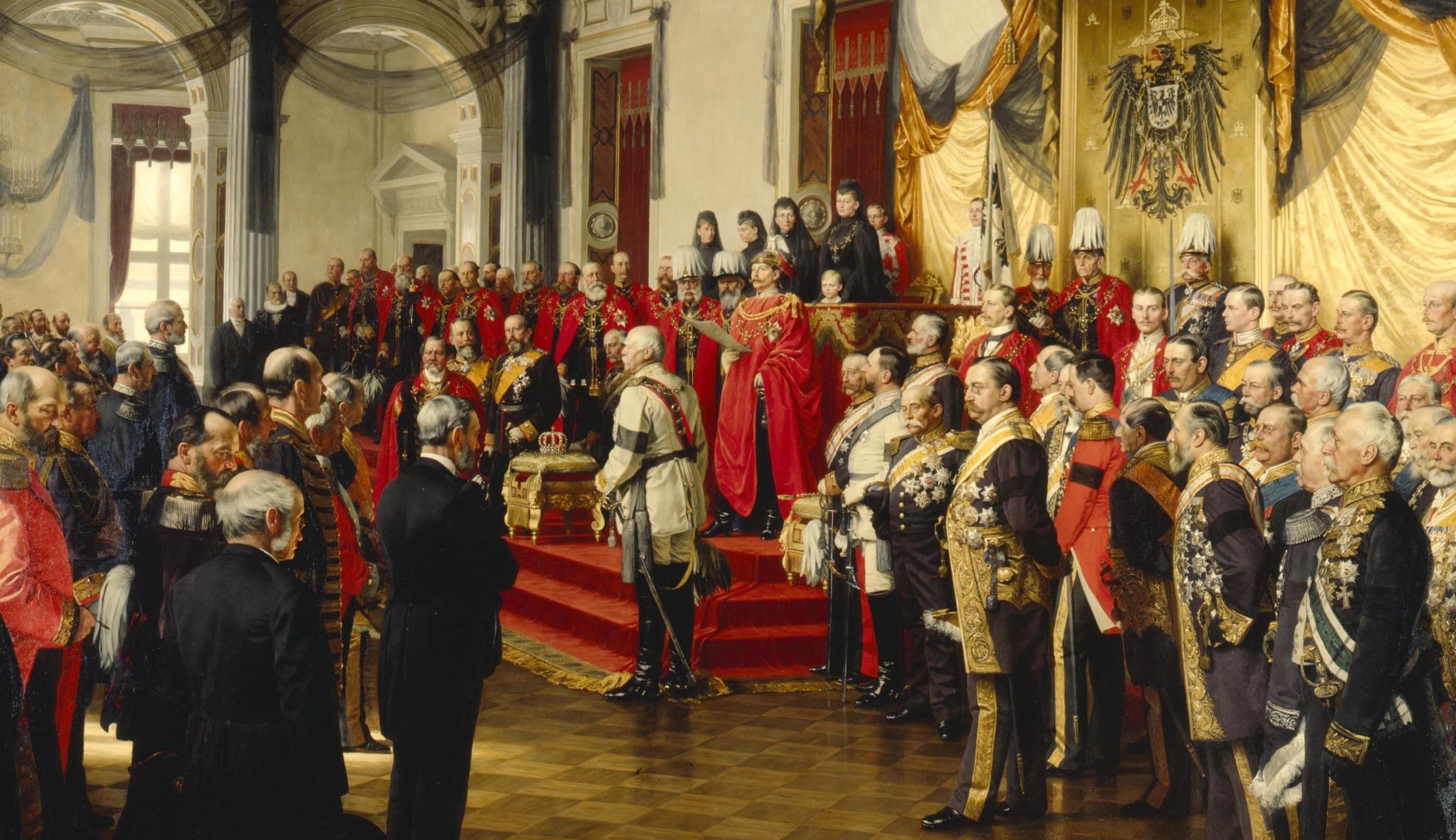 lifestyles, Anton von Werner, group of people, The opening of the Reichstag, human representation, men, belief, 1888, architecture, real people, art and craft, HD Wallpaper