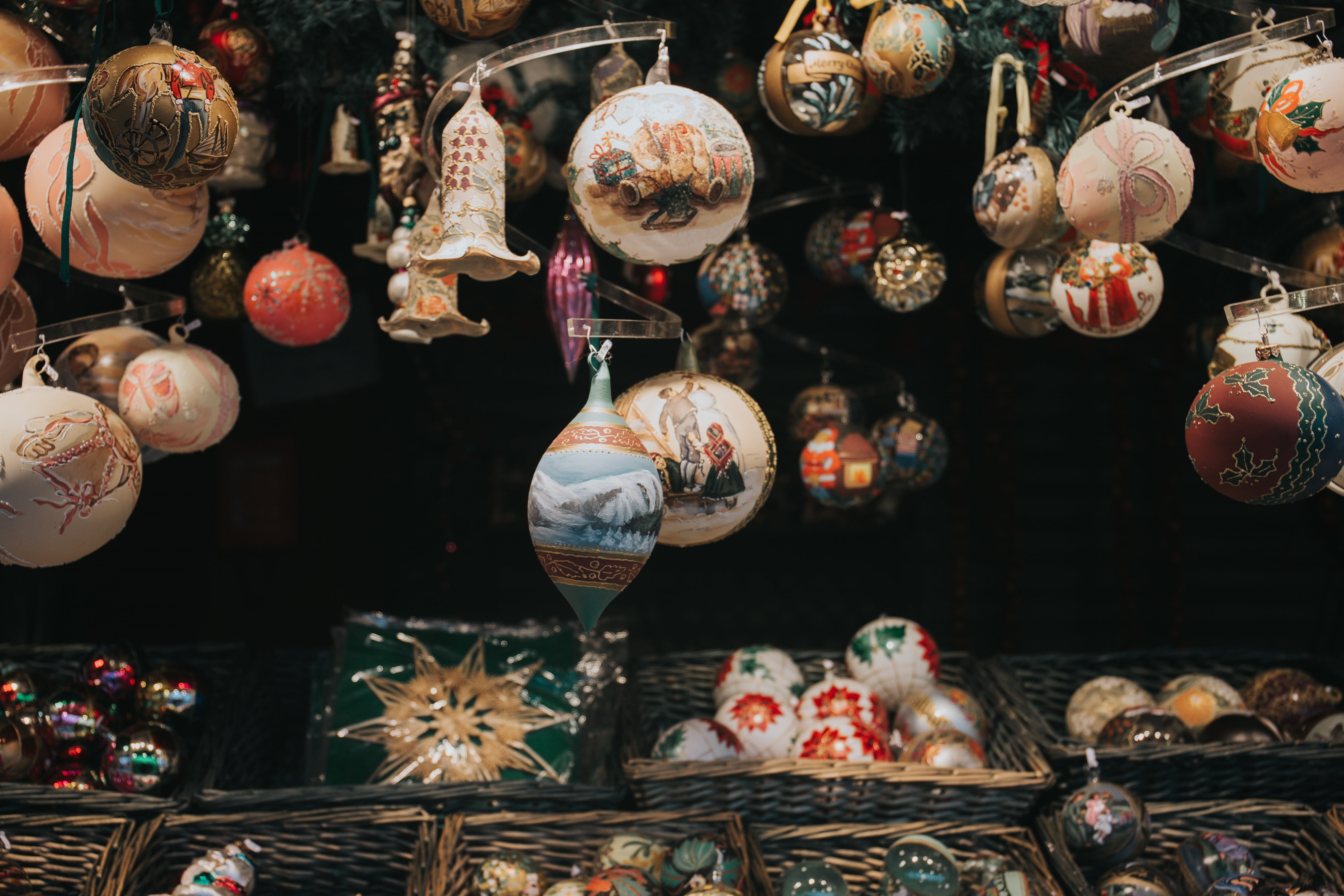 consumerism, decors, christmas decoration, food, retail, for sale, variation, retail display, decor, no people, choice, celebration, large group of objects, HD Wallpaper