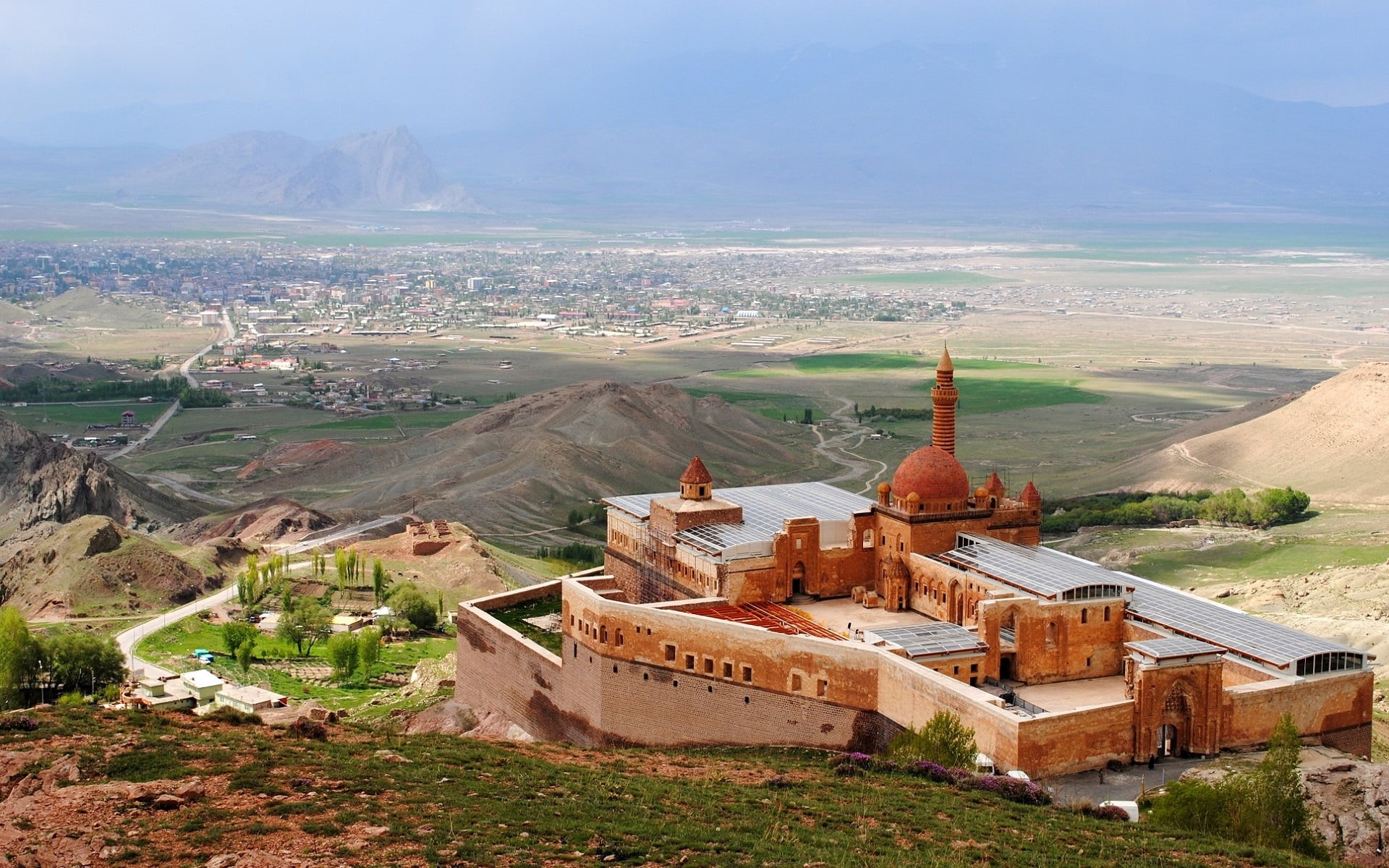 building, Ishak Pasha Palace, 1080P, Ottoman architecture, Ağrı, Turkey, landscape, architecture, HD Wallpaper