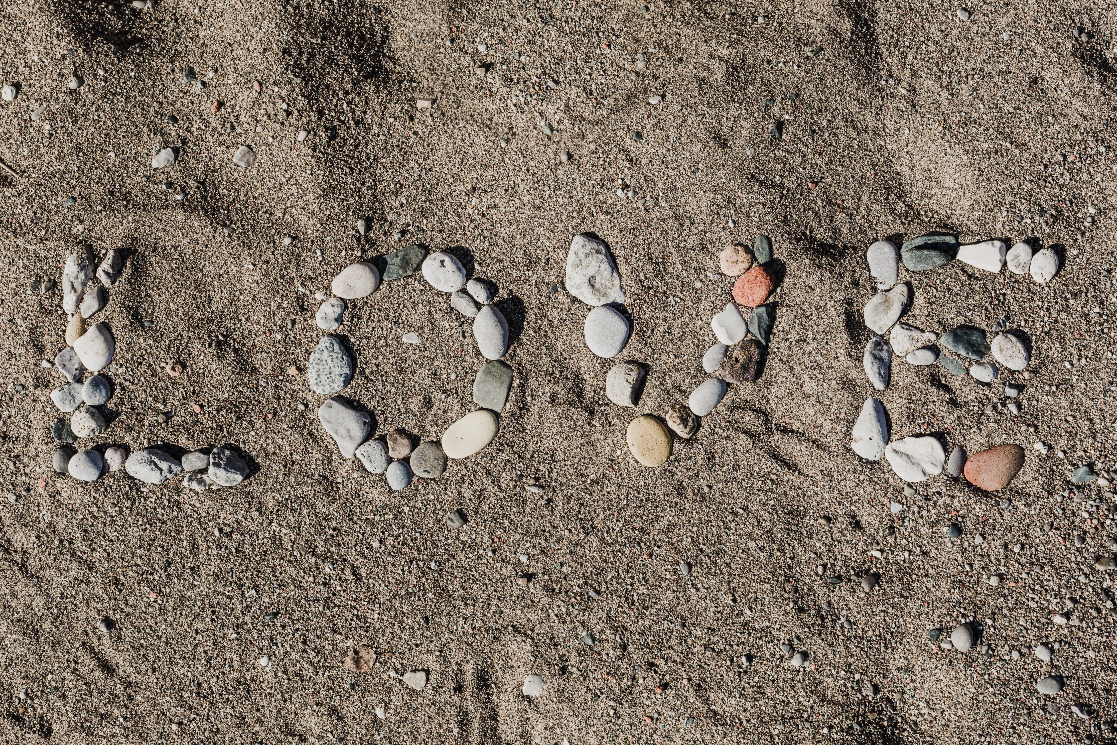rock, shell, outdoors, stone, solid, close-up, 4K, written, directly above, high angle view, Valentines Day, nature, land, Rocks, stone - object, stones, HD Wallpaper