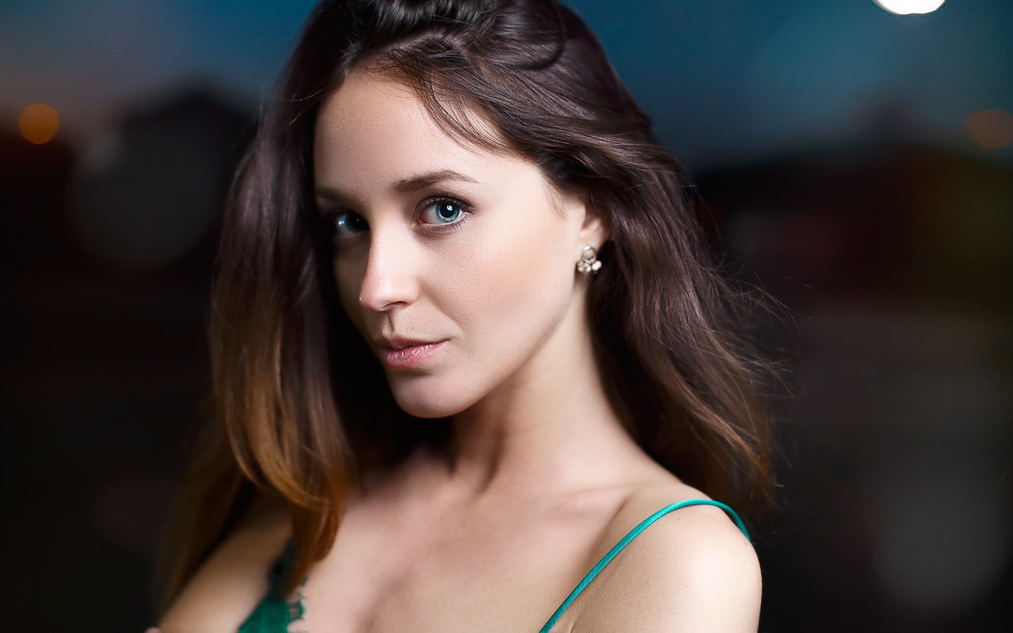 women, close-up, hairstyle, portrait, long hair, Victor Kalman, beautiful people, beautiful woman, young women, brown hair, adult, focus on foreground, HD Wallpaper