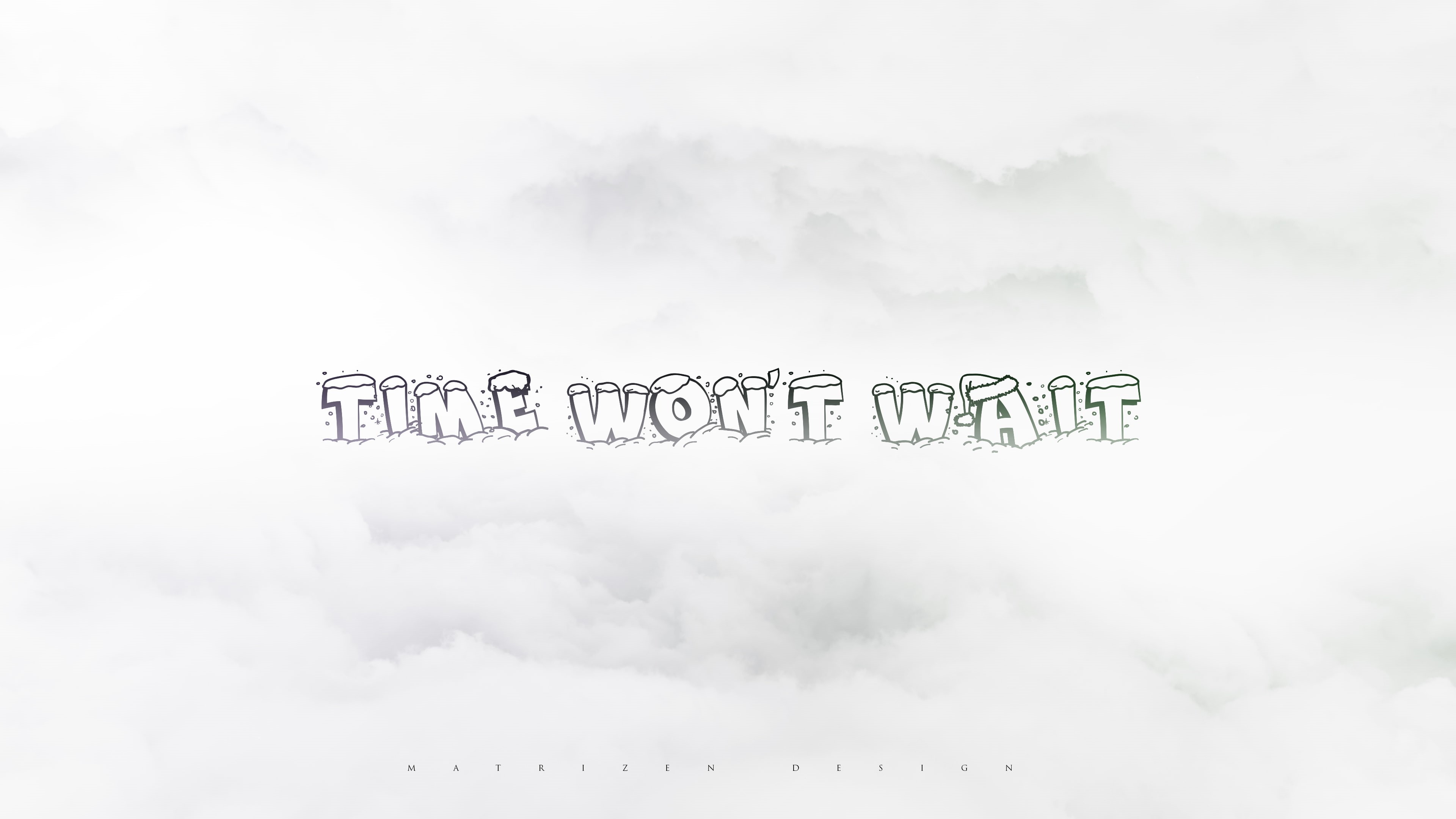 white  background, text, minimalism, quote, Photoshop, digital art, typography, 4K, clouds, snow, HD Wallpaper