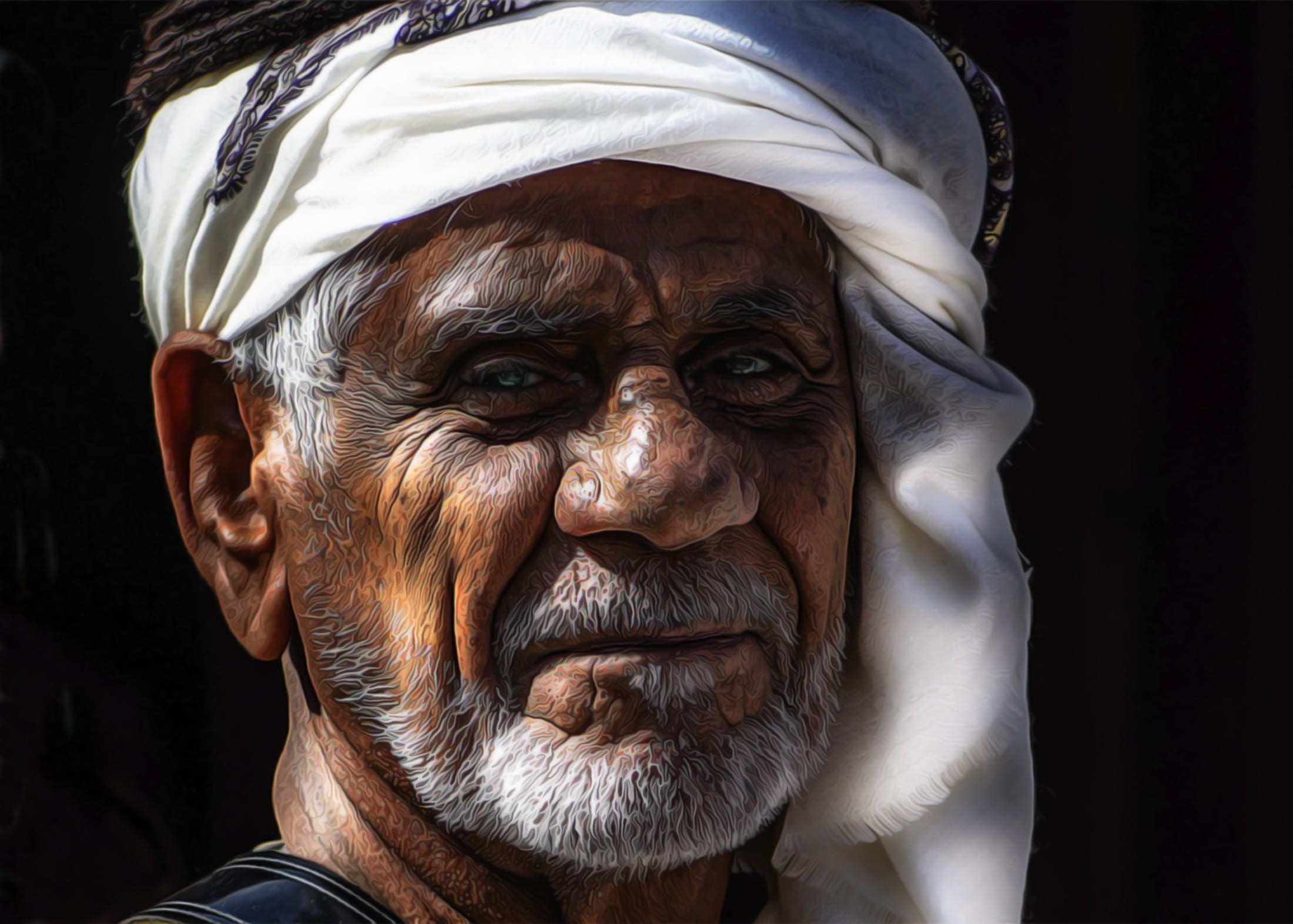white, senior adult, one person, body part, adult, looking at camera, scarf, close-up, real people, lifestyles, s, face, facial hair, muslim, male, arabs, HD Wallpaper