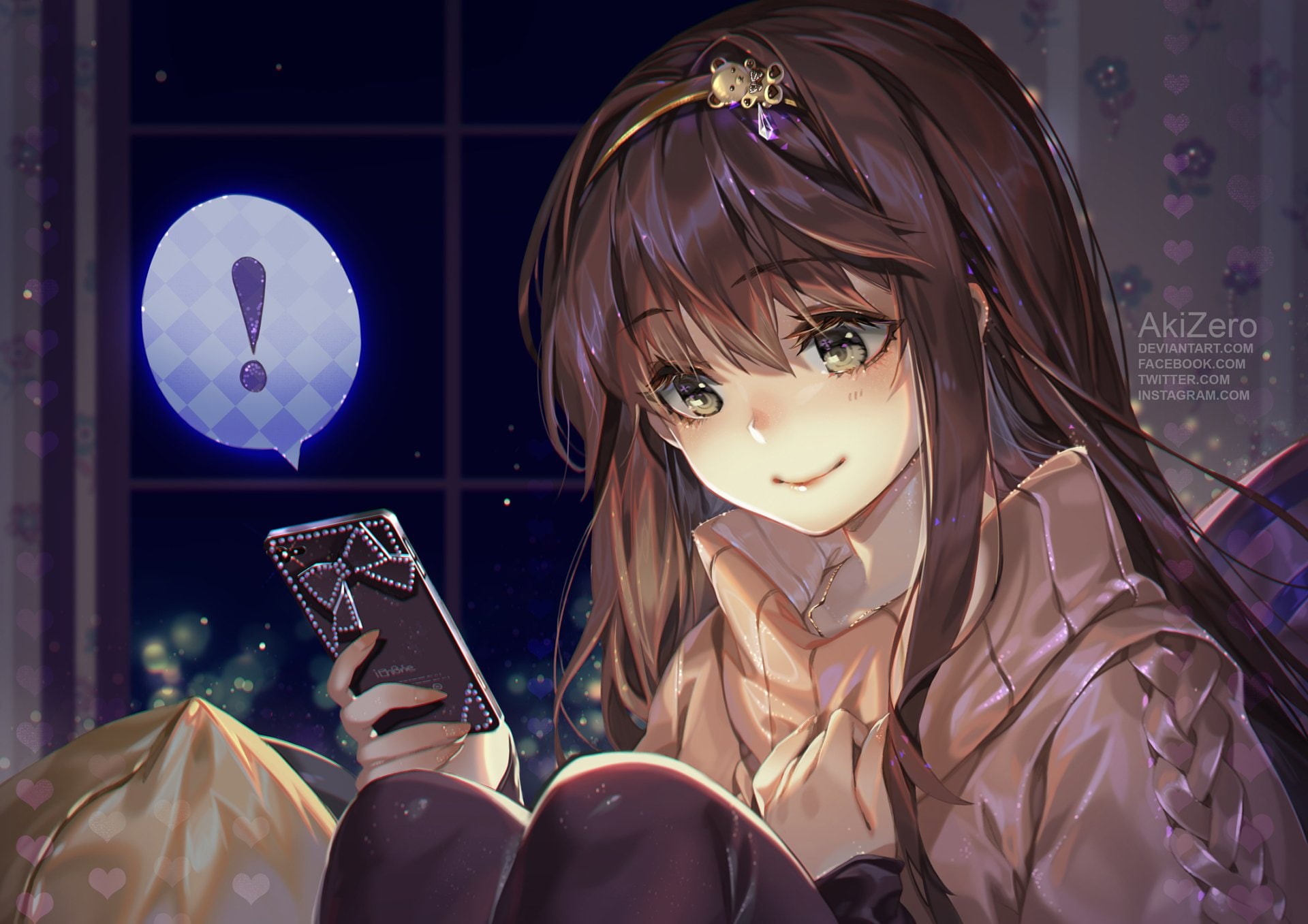 beautiful woman, holding, fashion, one person, clothing, lifestyles, representation, Mystic Messenger, illuminated, night, young women, young adult, Anime, HD Wallpaper