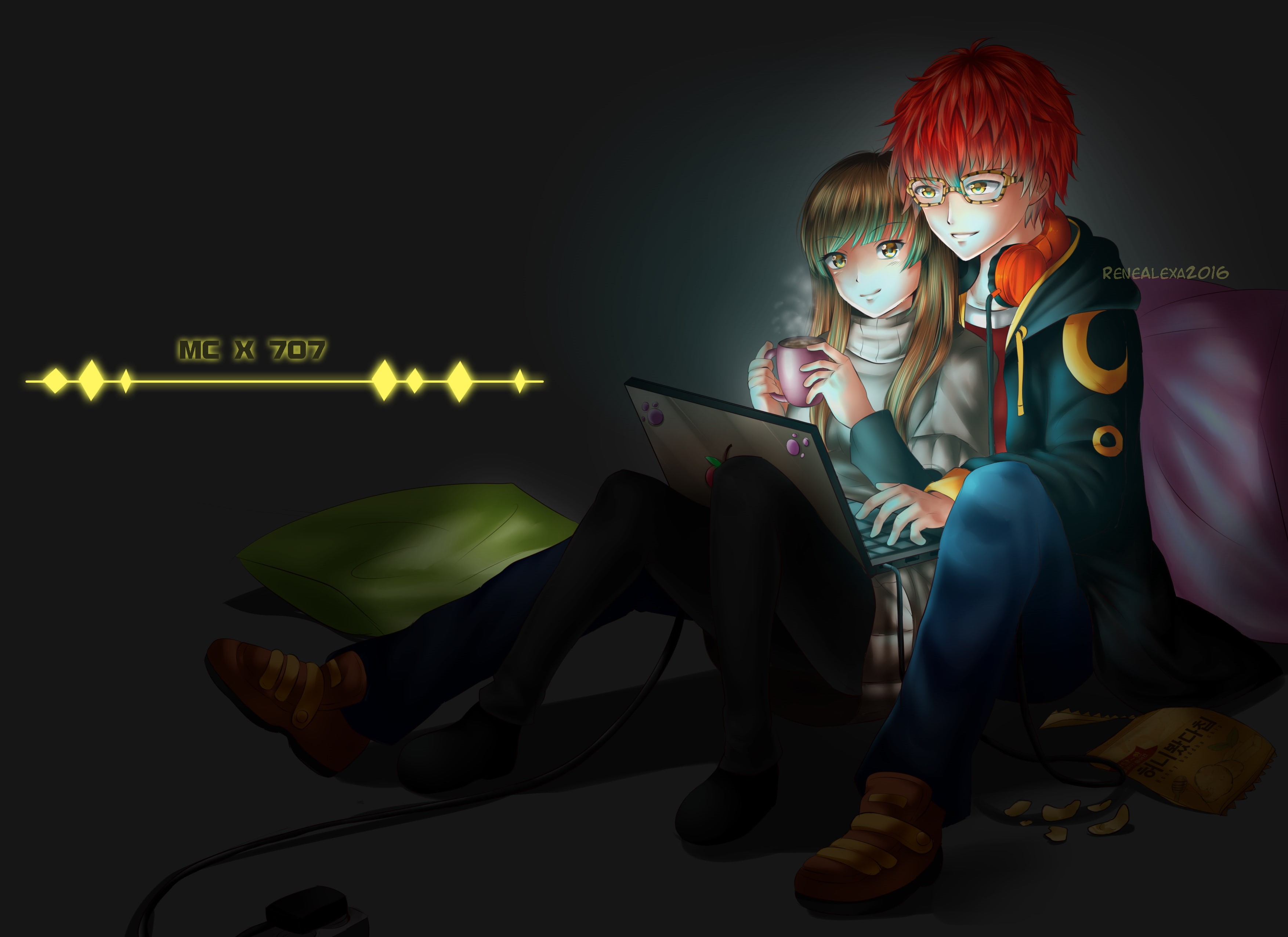2K, Mystic Messenger, Anime, HD Wallpaper