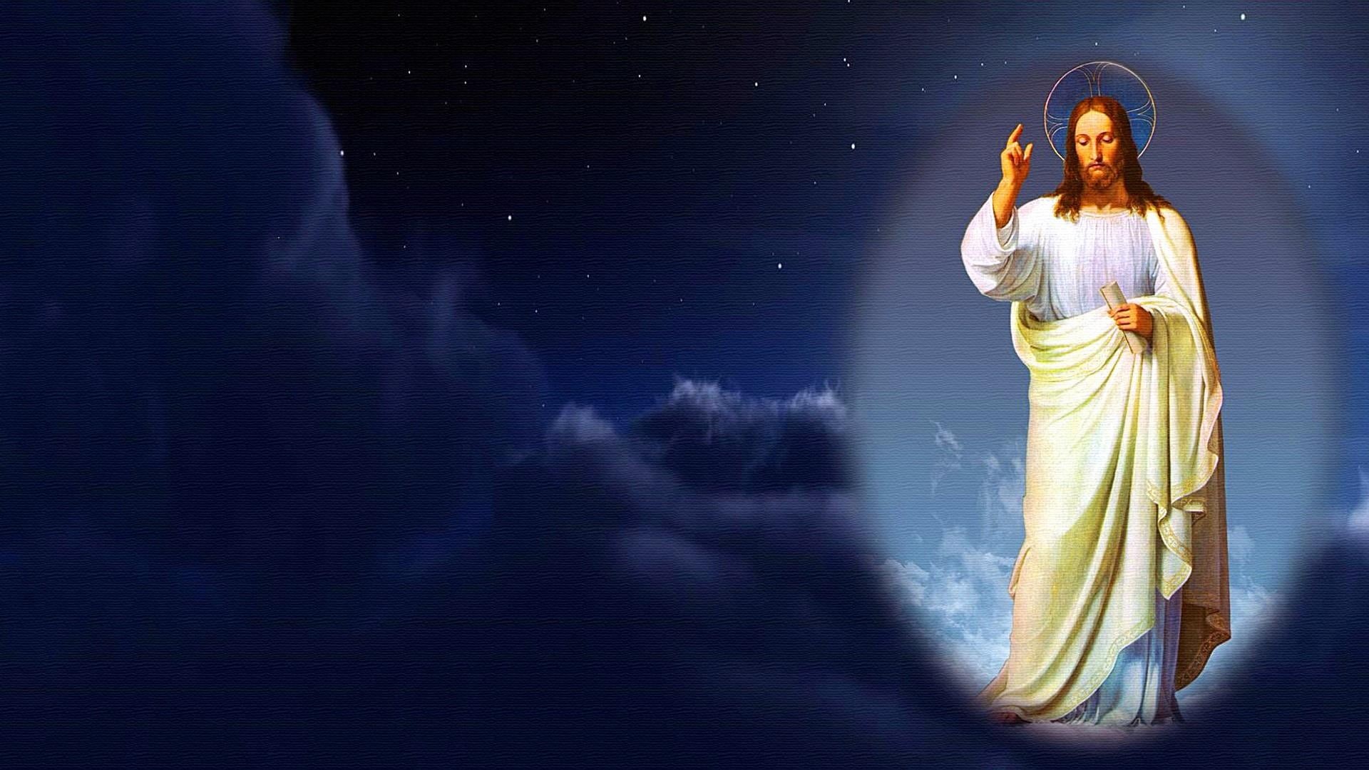 jesus, religion, stage, 1080P, blessing, one person, spirituality, adult, women, dress, clothing, hair, beauty, standing, young women, tranquility, rear view, HD Wallpaper