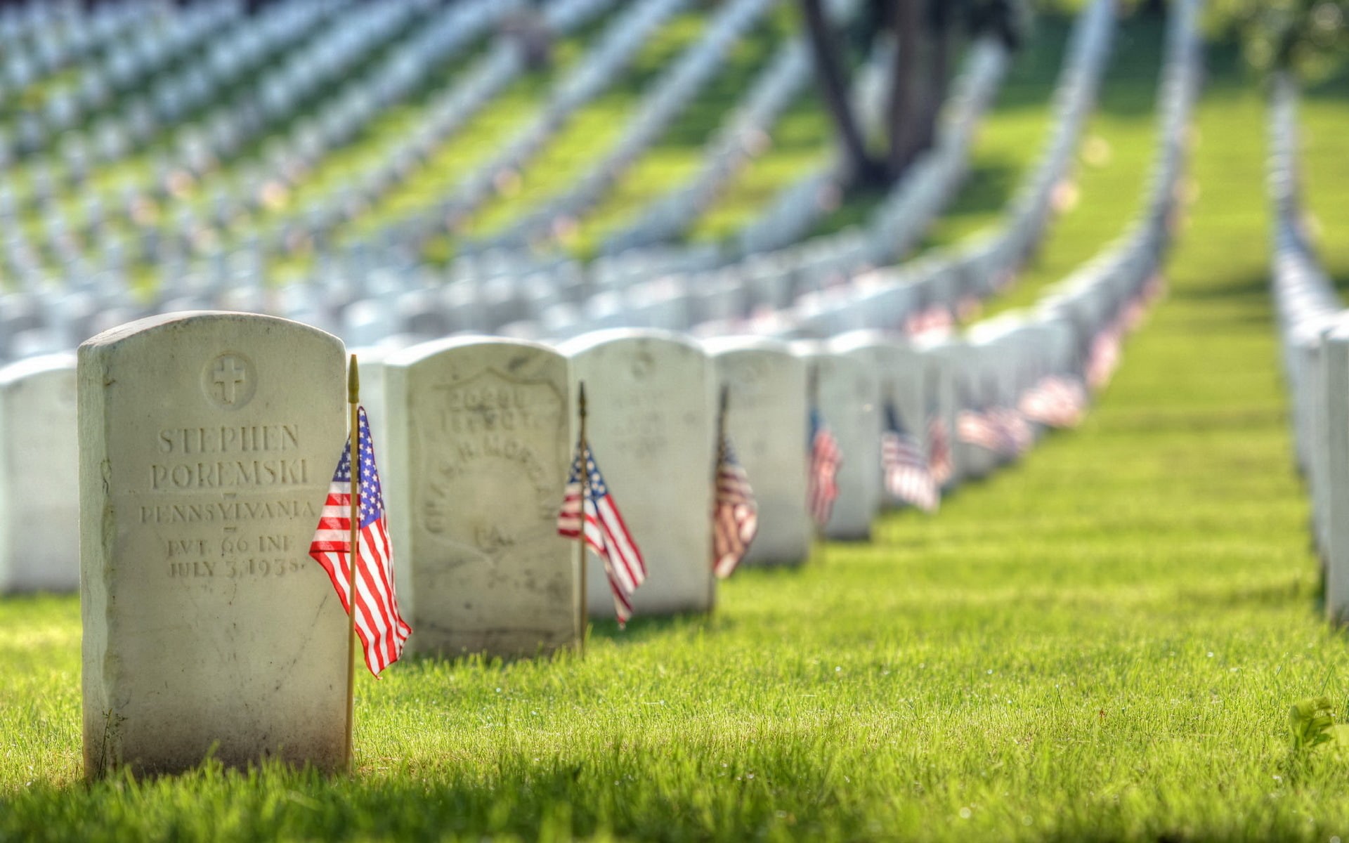 memory, Memorial Day Weekend, respect, grief, Arlington National Cemetery, Section 17, 1080P, HD Wallpaper