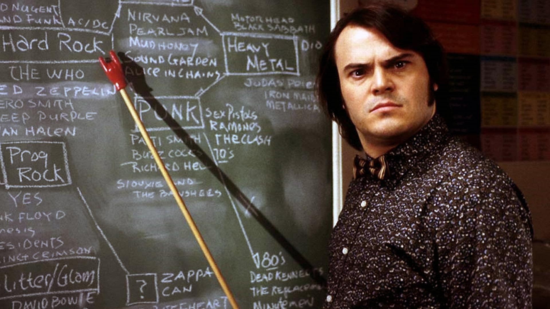 rock, 1080P, school of rock, school, hd, jack, jack black, black, HD Wallpaper