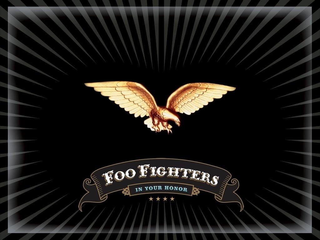 close-up, text, transfer print, Band (Music), black background, no people, 480P, pattern, auto post production filter, leaf, Foo Fighters, frame, still life, HD Wallpaper