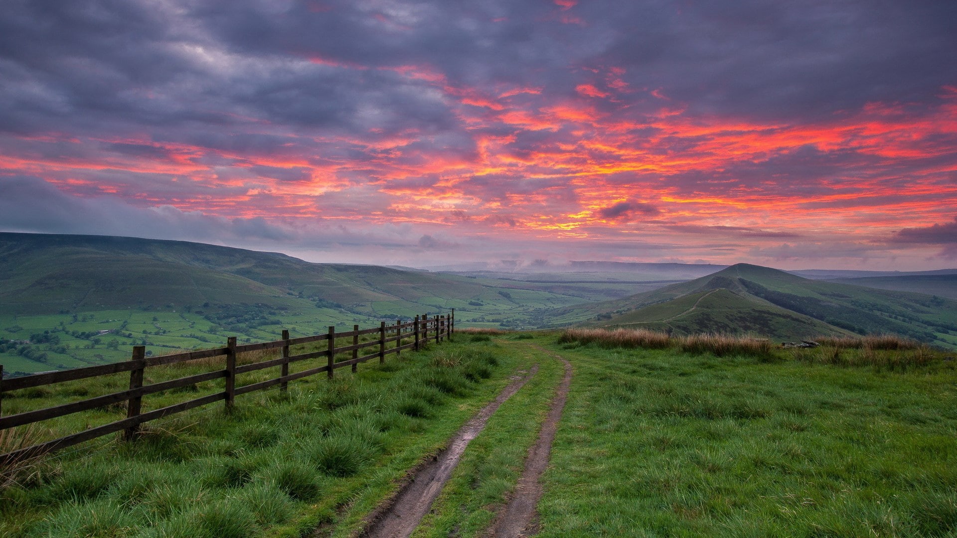 environment, dramatic sky, road, no people, beauty in nature, beautiful nature picture  1920x1080, mountain, tranquility, 1080P, non-urban scene, landscape, HD Wallpaper