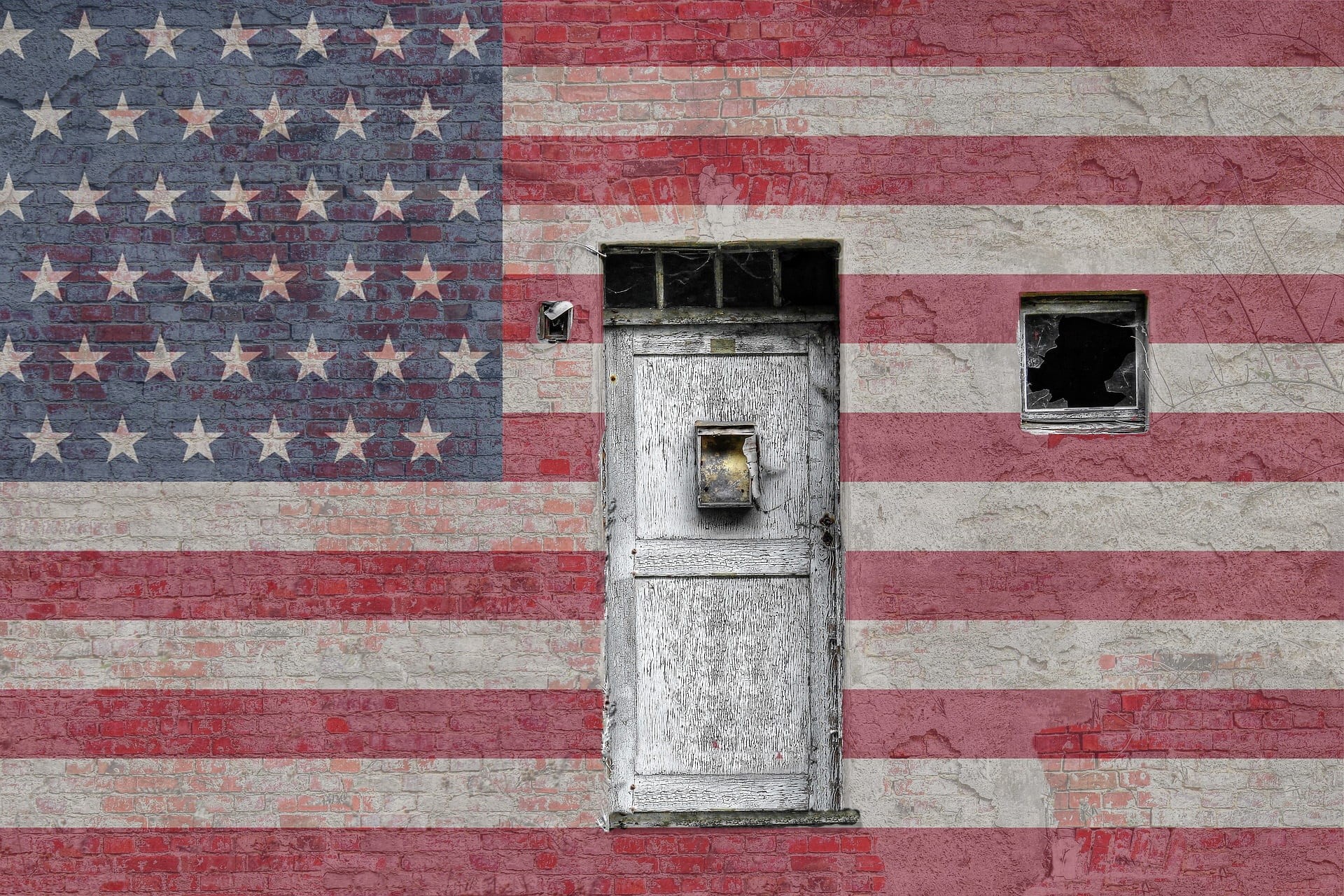 built structure, american flag background, states, symbol, window, nation, patriotic, independence, national, patriot, us flag, usa, wood - material, building, HD Wallpaper