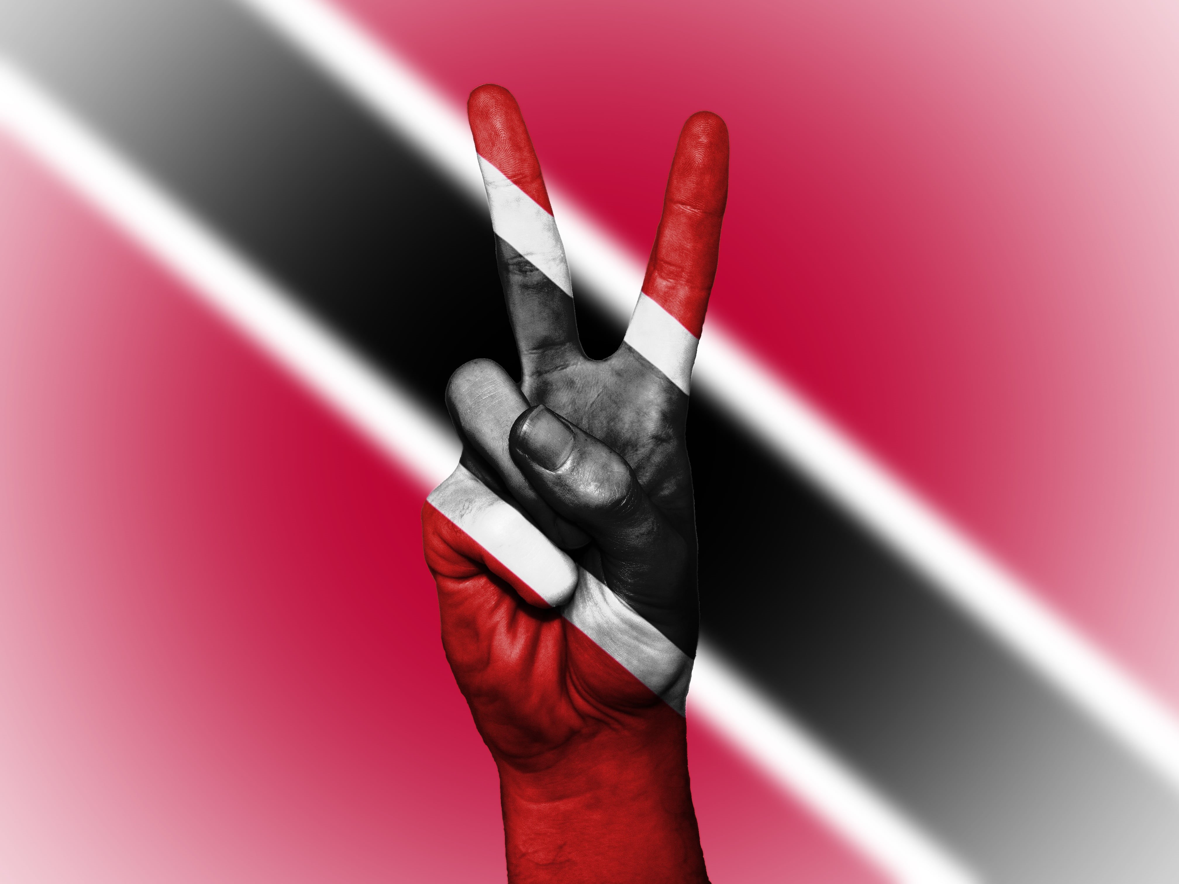 pink color, single object, success, trinidad and tobago, colors, human body part, red background, ink, travel, national, red, 4K, work tool, banner, peace, HD Wallpaper