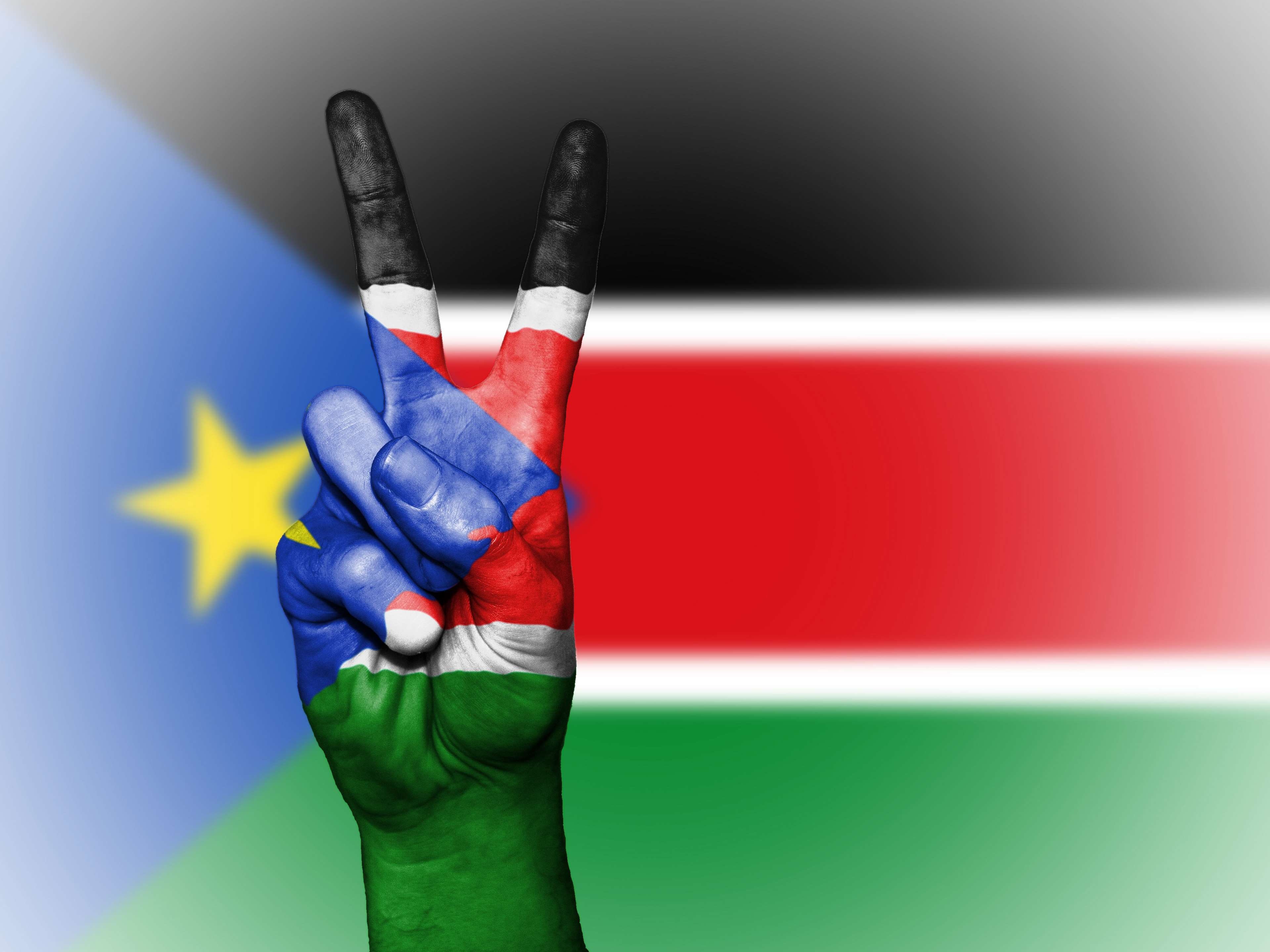 one person, country, illustration, sport, human hand, ensign, south sudan, multi colored, graphic, paint, royalty, red, 4K, nation, travel, stock photo, HD Wallpaper