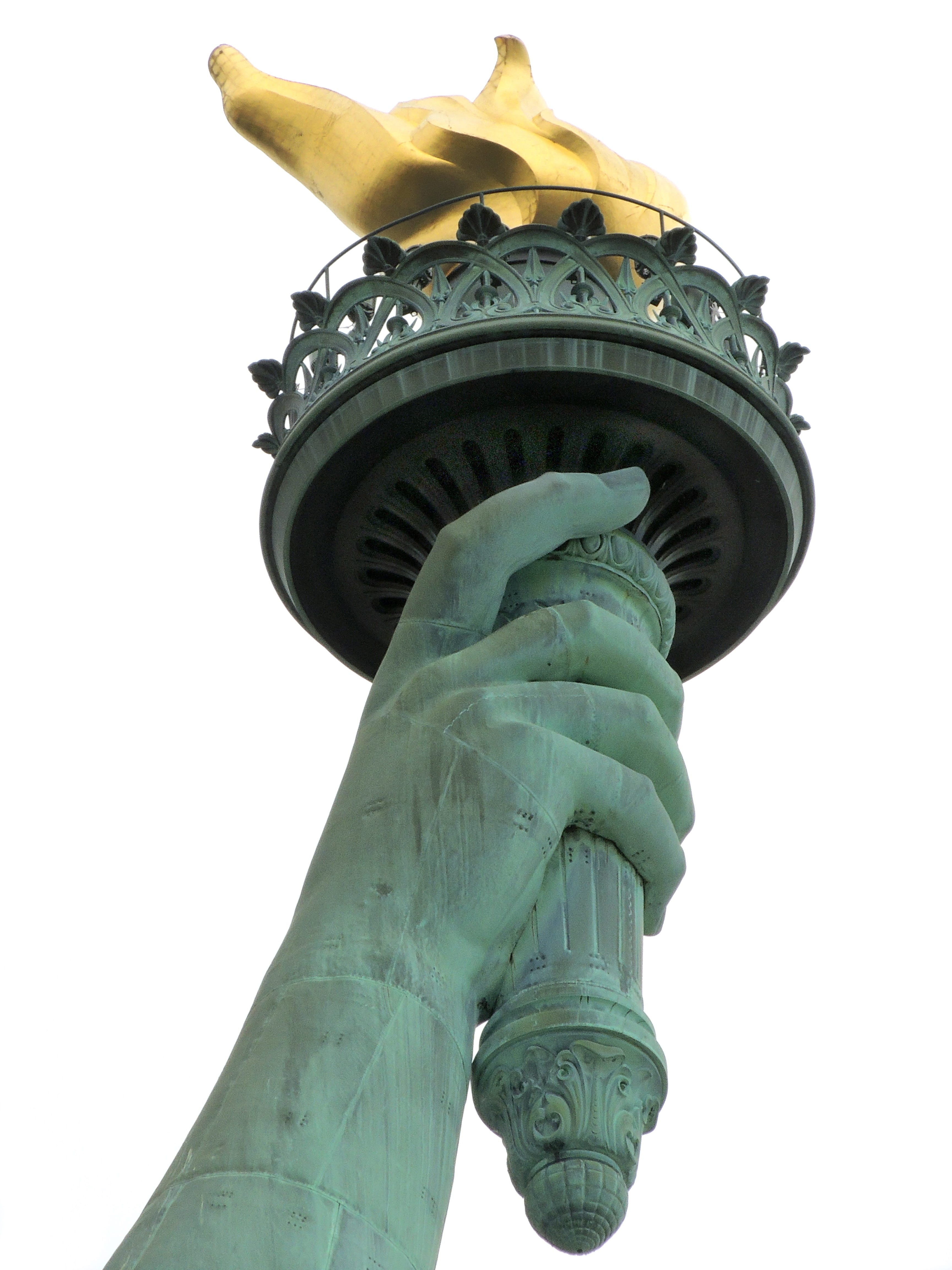 vacation, tourism, no people, flame, place, clear sky, hand, sign, dom, nature, copy space, national, america, liberty, clouds, july, memorial, representation, Phone HD Wallpaper