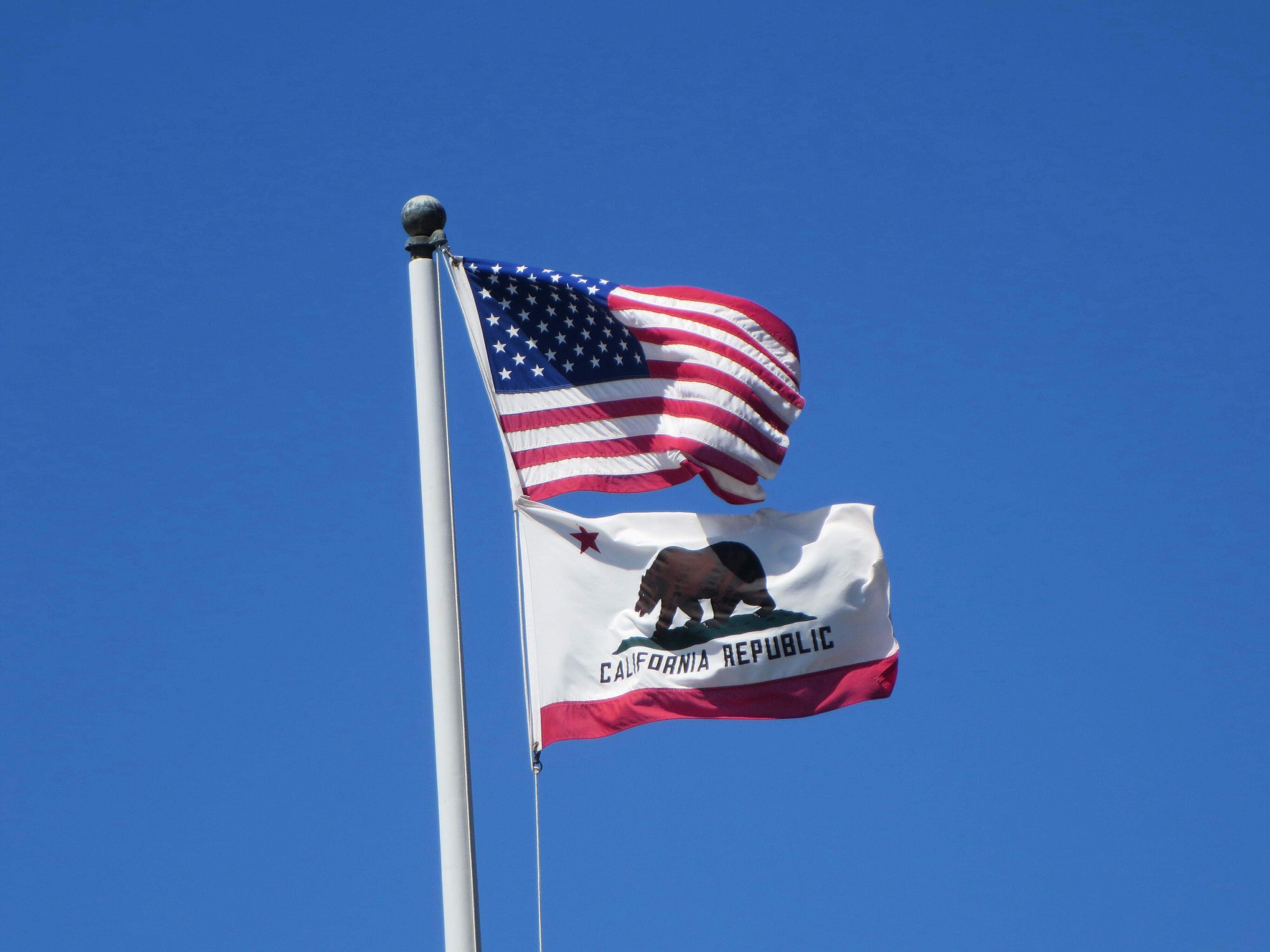 united, california republic, symbols, red, wind, Us Flag, people, waving, shape, 4K, white, country, flag, american Flag, american, flags, geography, low angle view, HD Wallpaper