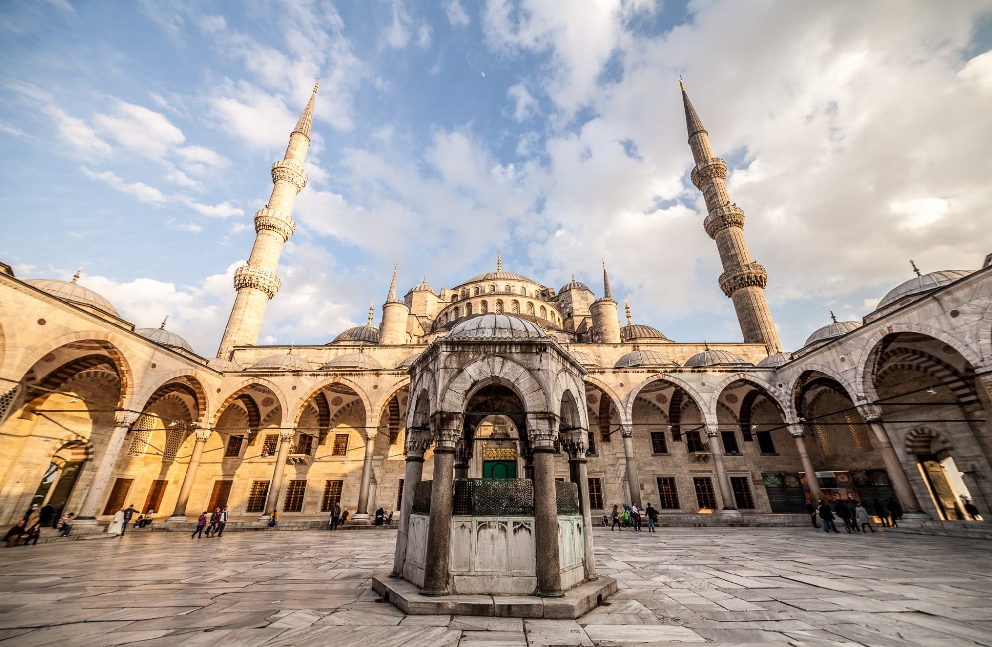 1080P, history, built structure, sultanahmet, outdoors, building exterior, travel destinations, religion, nature, day, Sultanahmet Camii, tourism, courtyard, HD Wallpaper