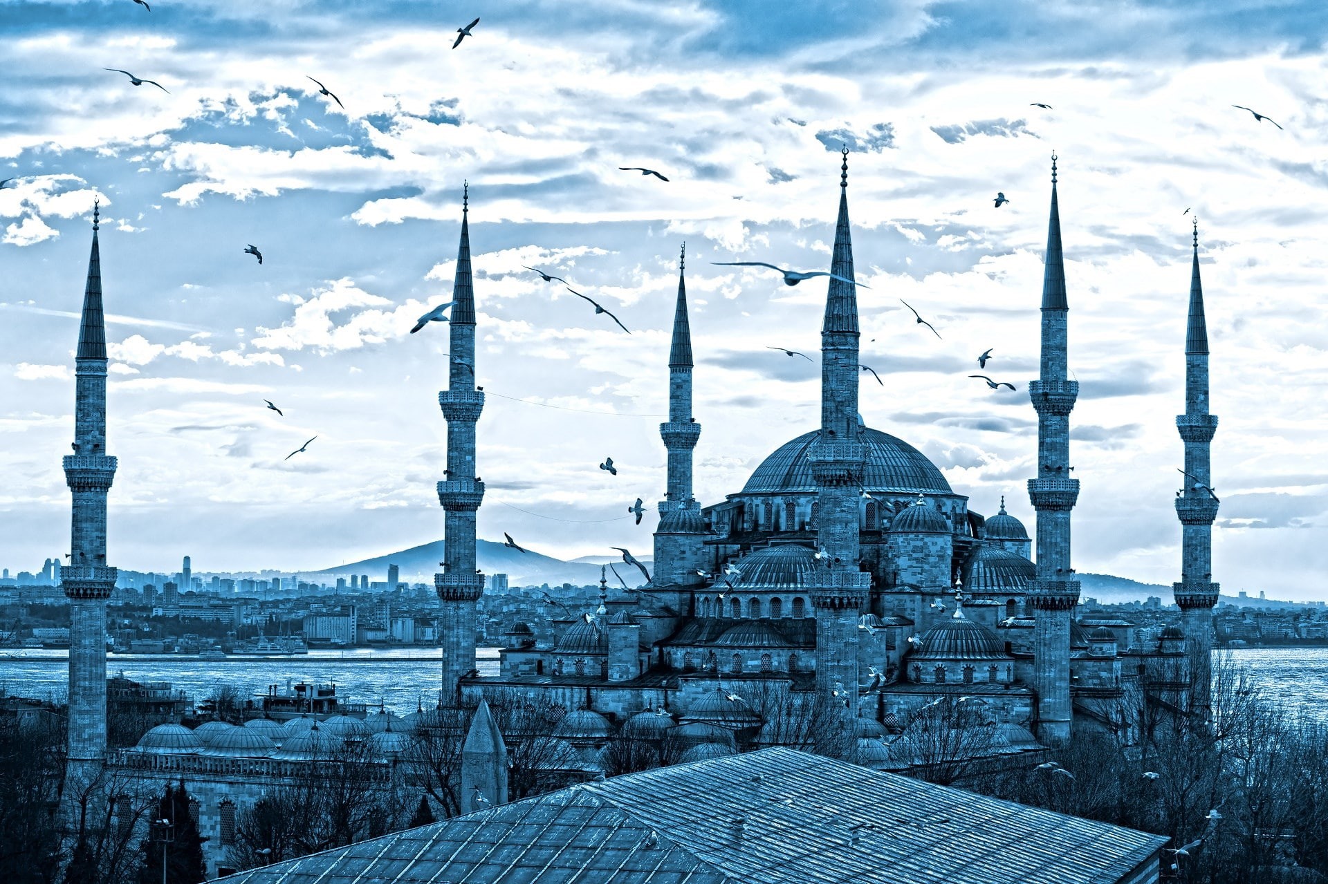 sultan ahmed mosque, 1080P, HD Wallpaper