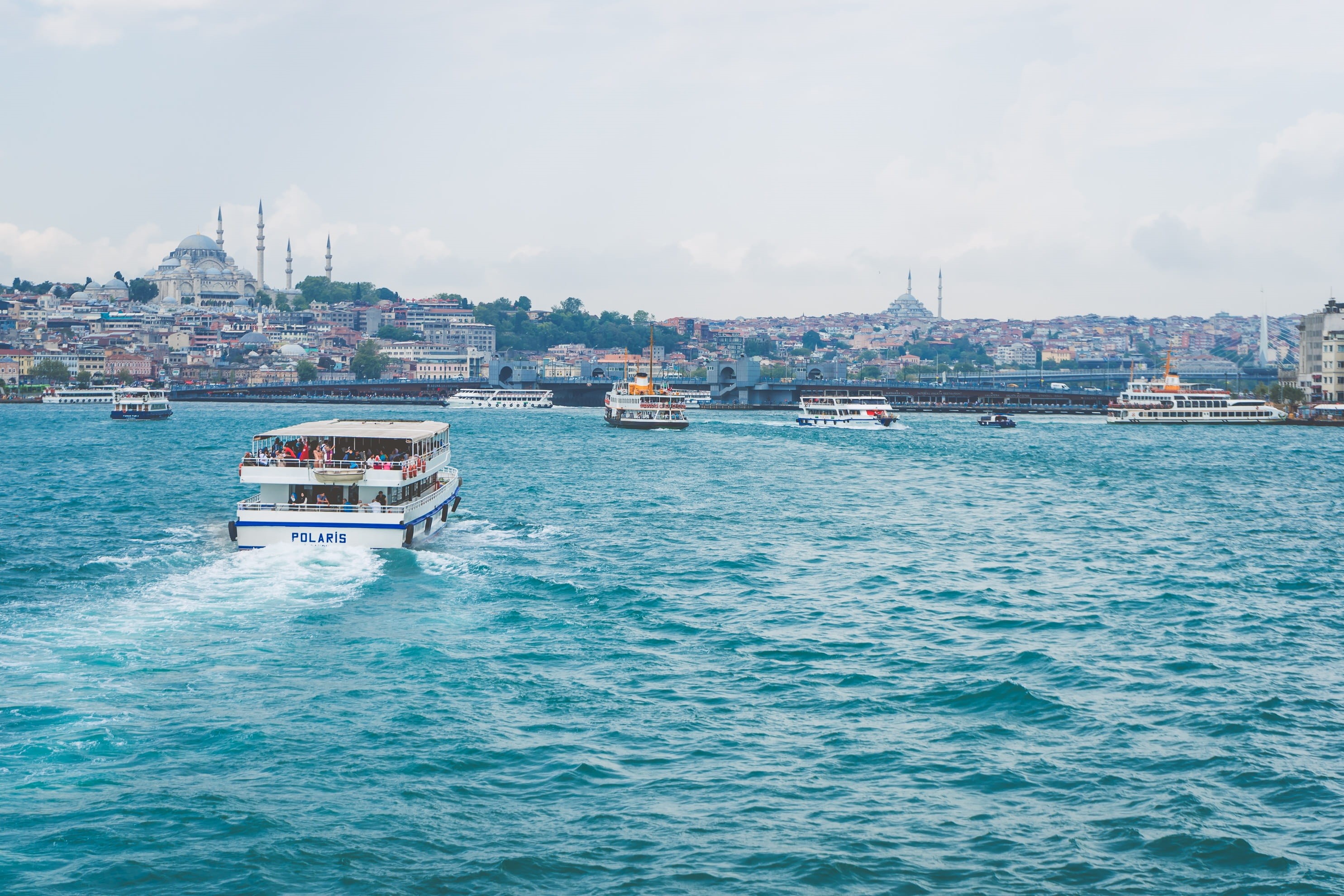 transportation, tourists, luxury, architecture, boat, marmameer, sky, nature, body, built structure, outlook, blue mosque, shipping, sultanahmet, bosphorus, HD Wallpaper