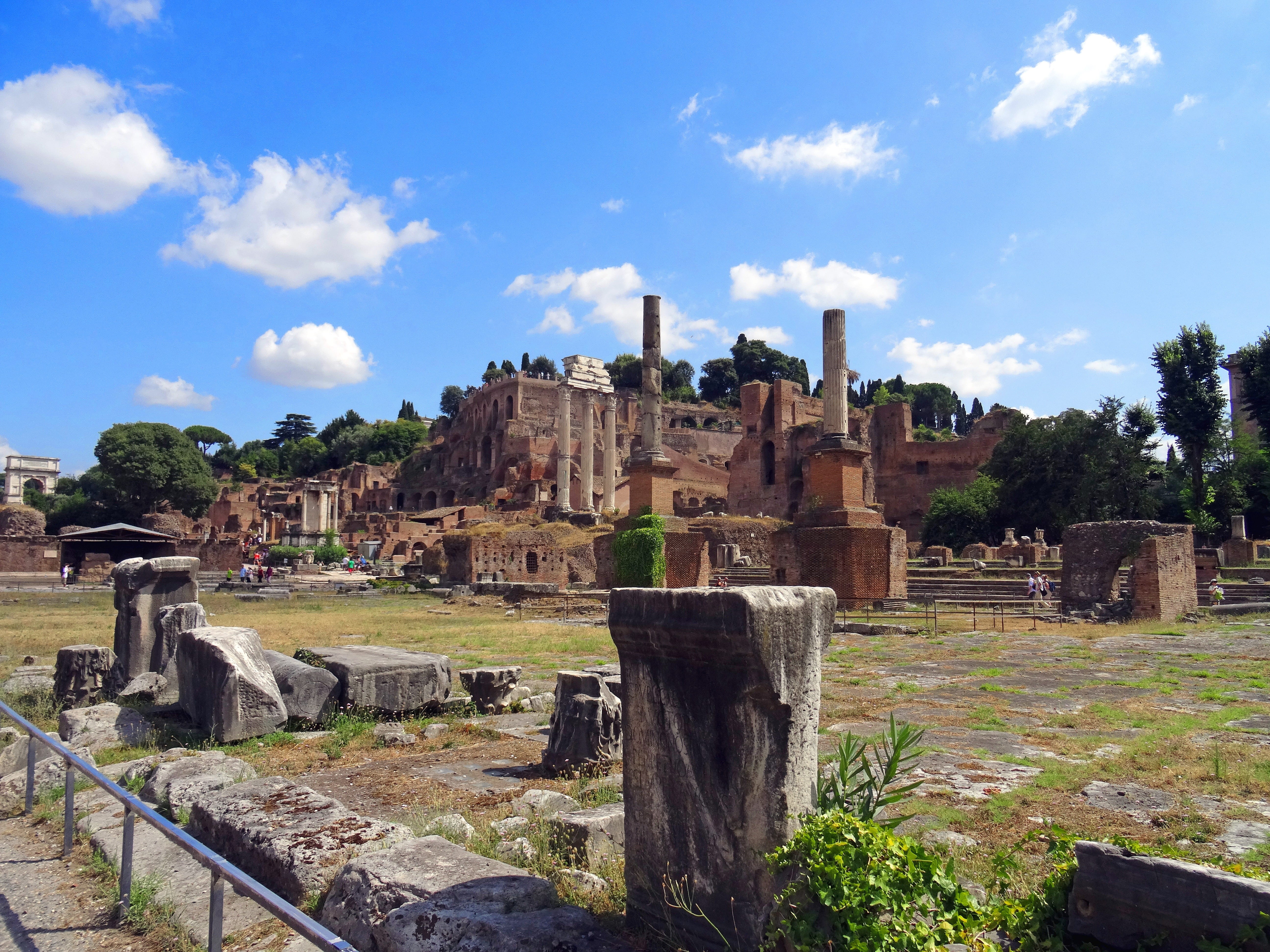 history, tree, ancient civilization, travel, travel destinations, outdoors, plant, built structure, Rome, italy, cloud - sky, deterioration, pierre, rome, HD Wallpaper