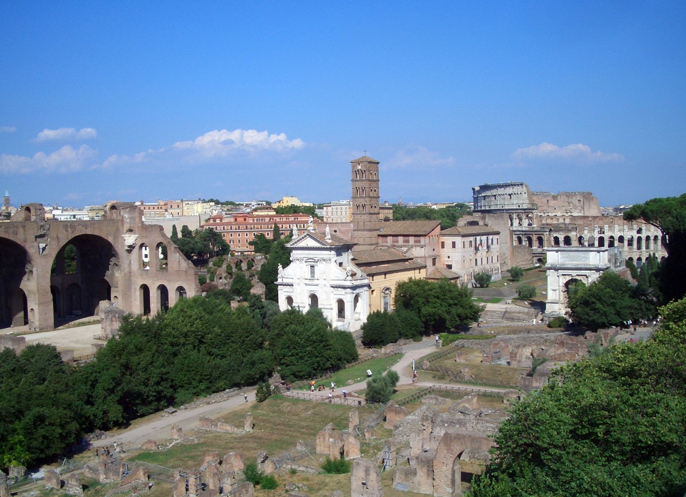 cloud - sky, the past, 1080P, italy, building exterior, excavation, outdoors, day, old ruin, no people, ruined, places of interest, architecture, historically, HD Wallpaper
