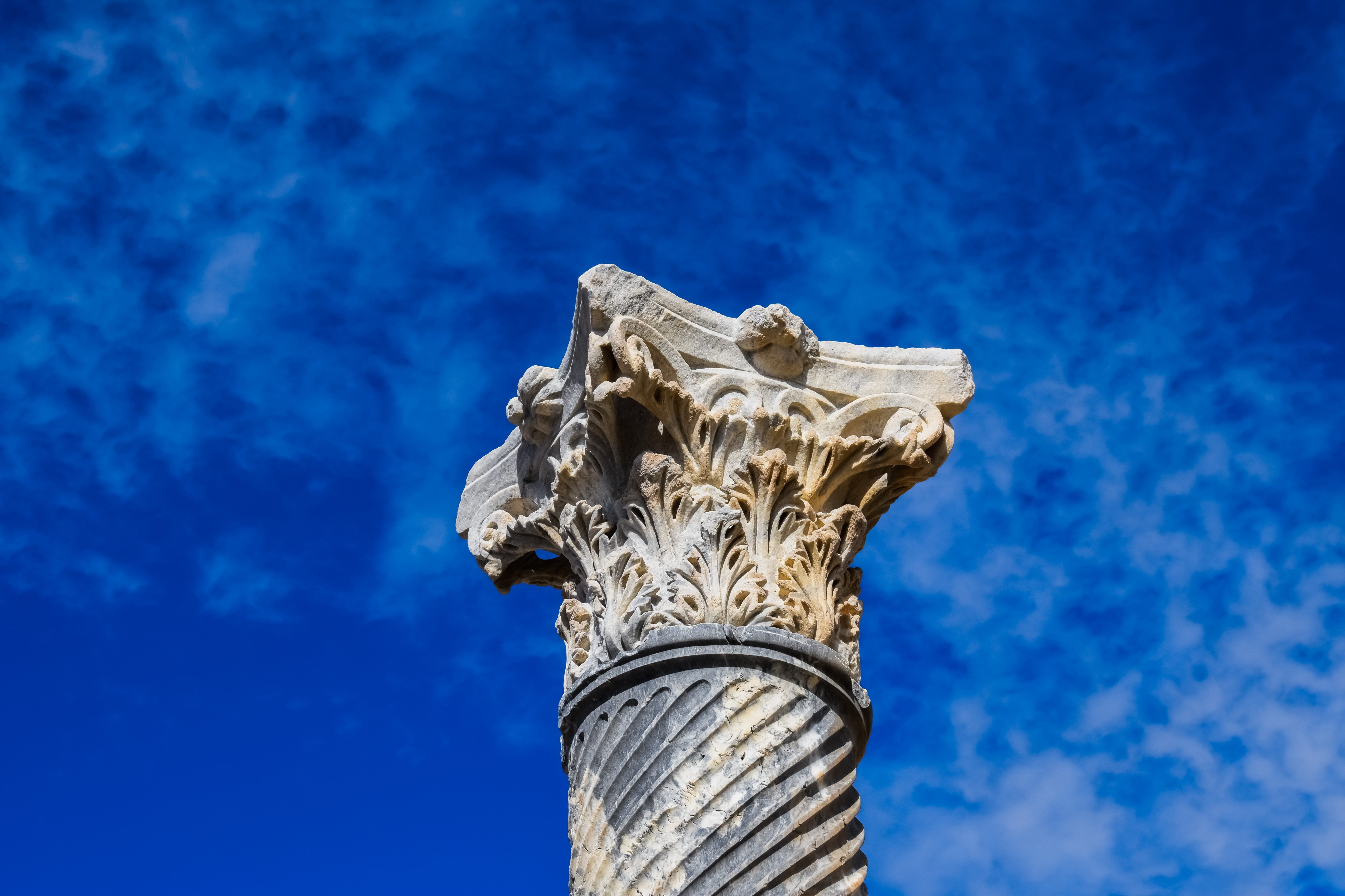 europe, Cyprus, day, no people, ruins, travel Destinations, nature, history, outdoors, blue, craft, architecture, representation, greek, clouds, touristic, HD Wallpaper