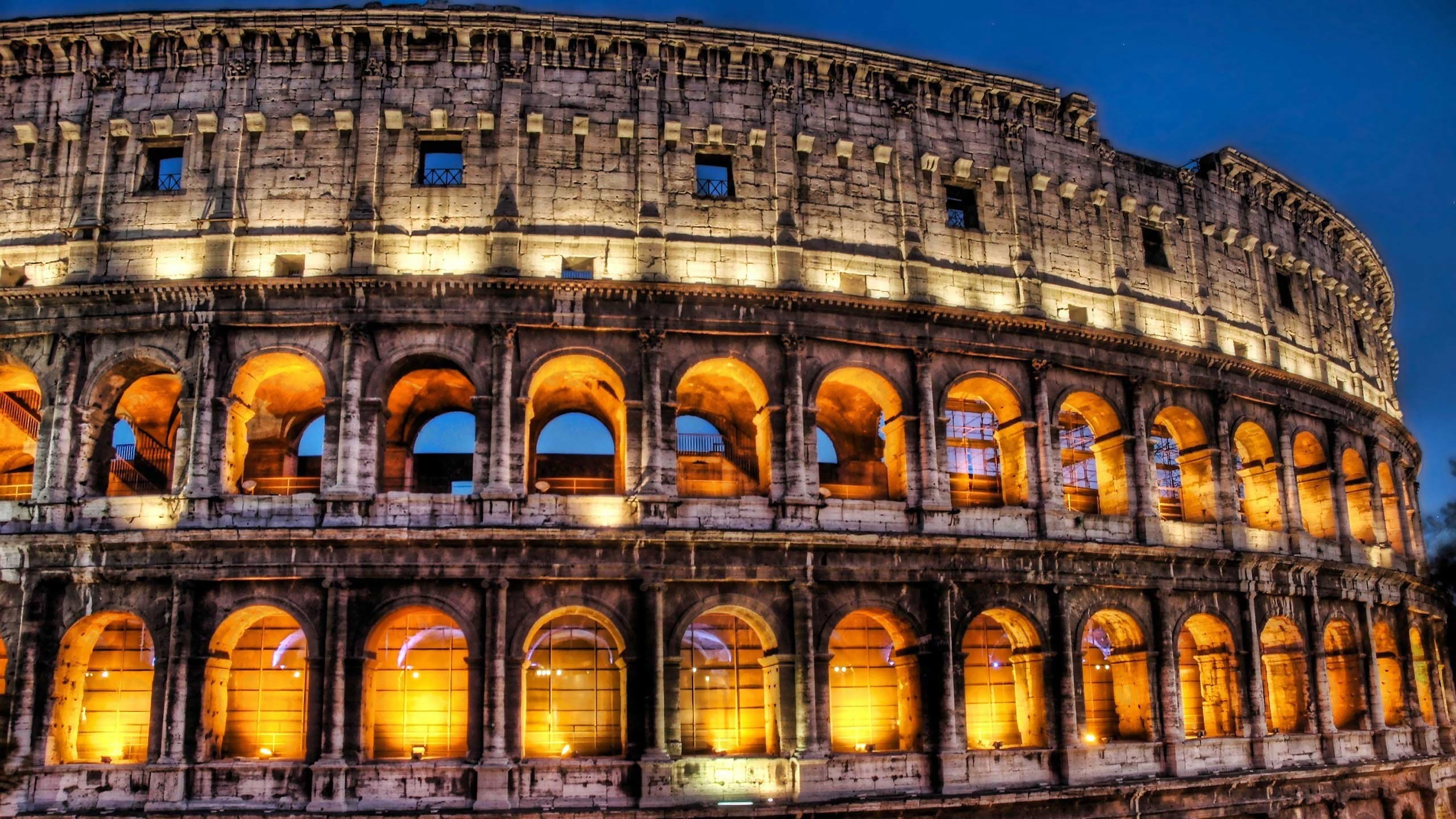 architecture, ancient, HDR, 2K, Rome, building, Colosseum, HD Wallpaper