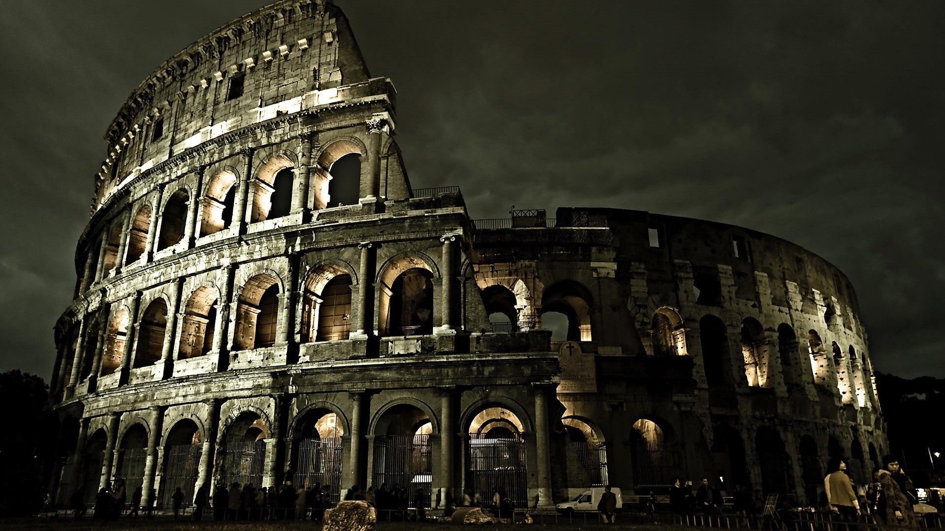 architecture, incidental people, arched, low angle view, sky, arts culture and entertainment, the past, ruined, travel destinations, building exterior, HD Wallpaper