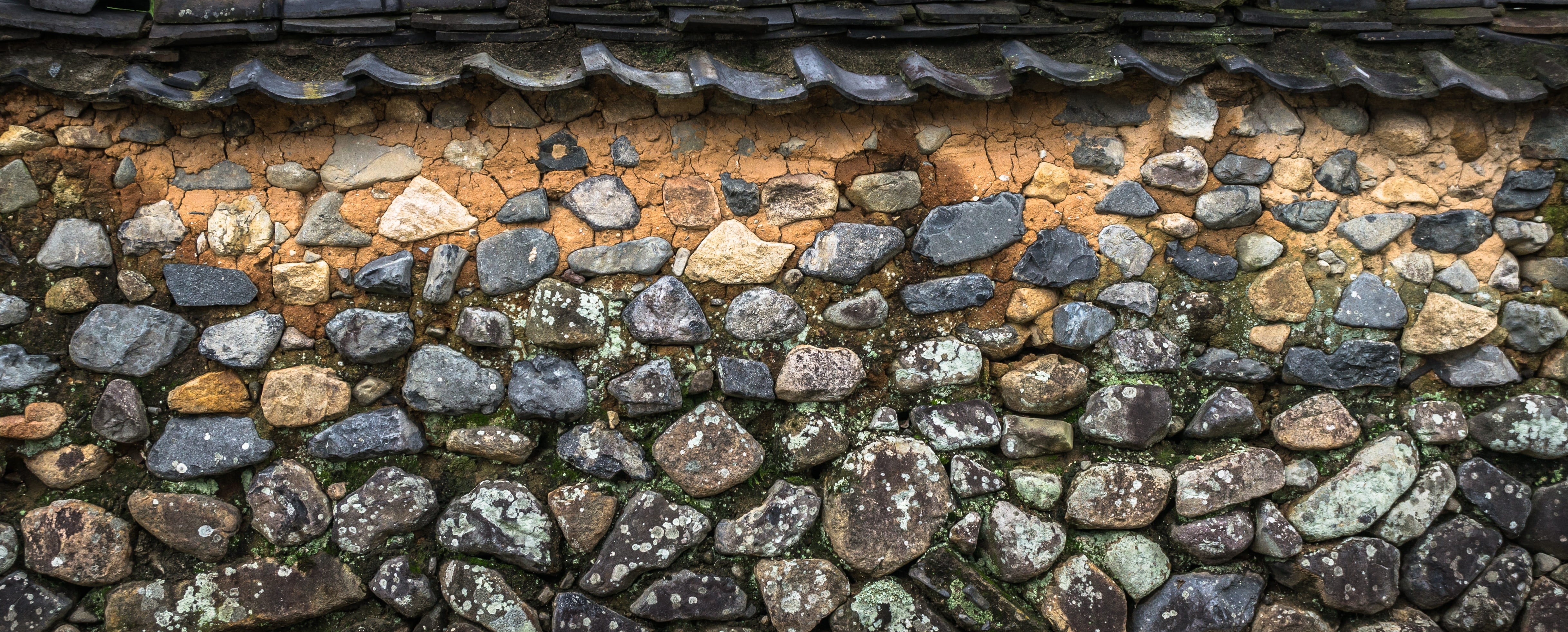 texture, hanok, 4K, building exterior, interior, old, republic of korea, backgrounds, history, full frame, nature, built structure, gray, brown, textured, HD Wallpaper