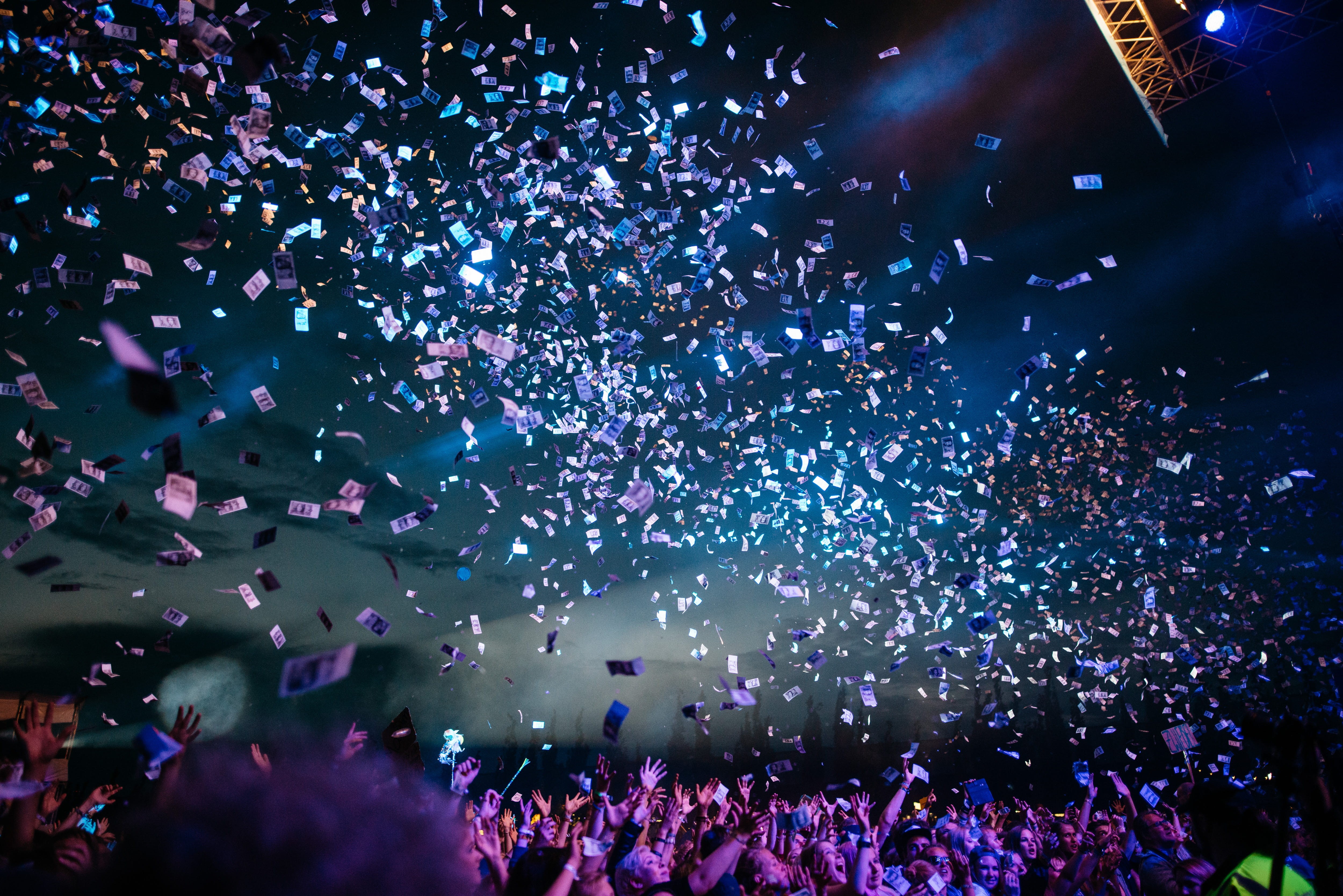 stage, group of people, group, people, Dockville, photo, backgrounds, live event, purple, audience, nightlife, festival, stage - Performance Space, excitement, HD Wallpaper