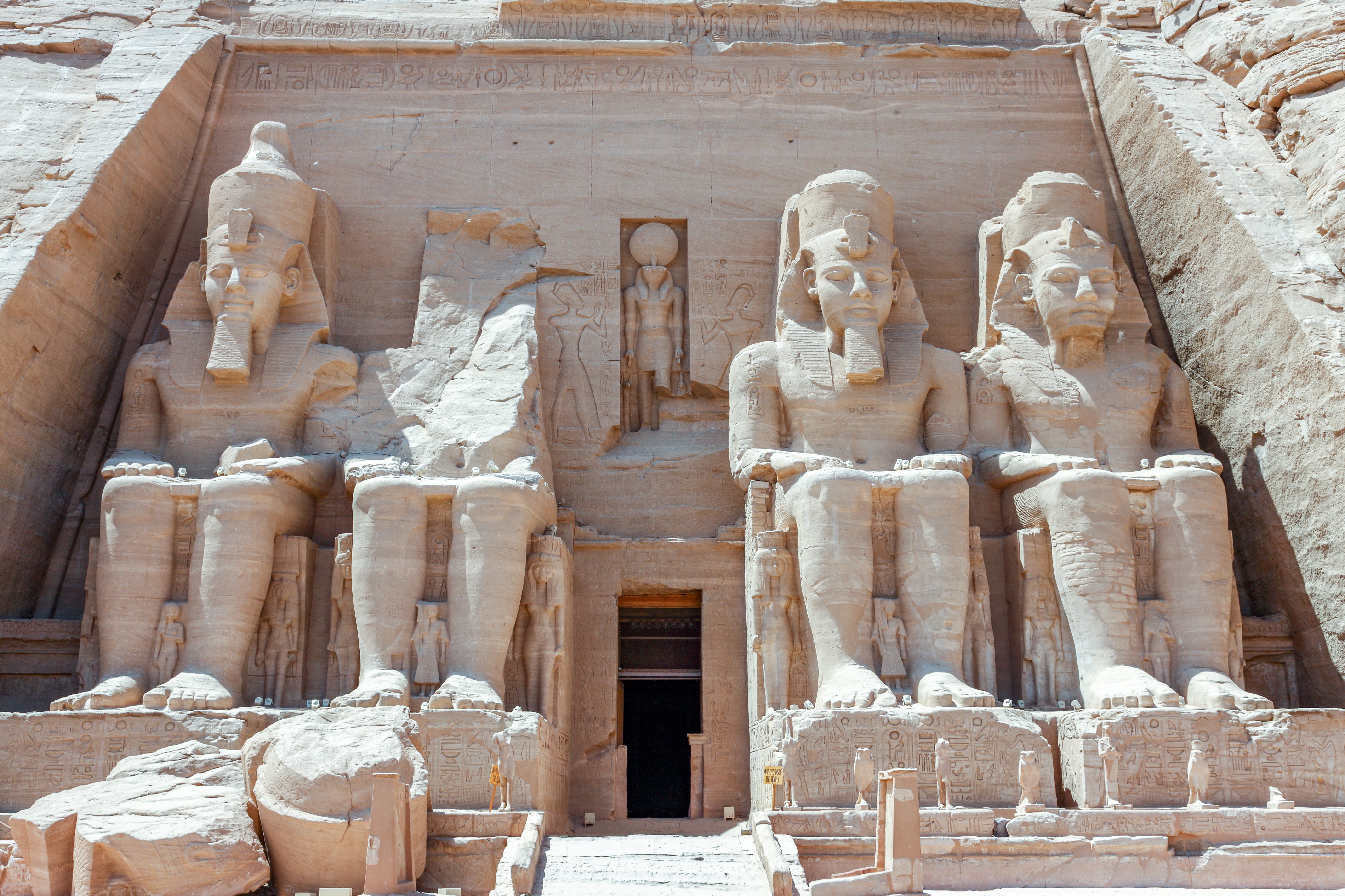 no people, the past, outdoors, male likeness, egyptian, travel destinations, architecture, history, pharaoh, human representation, ancient civilization, HD Wallpaper